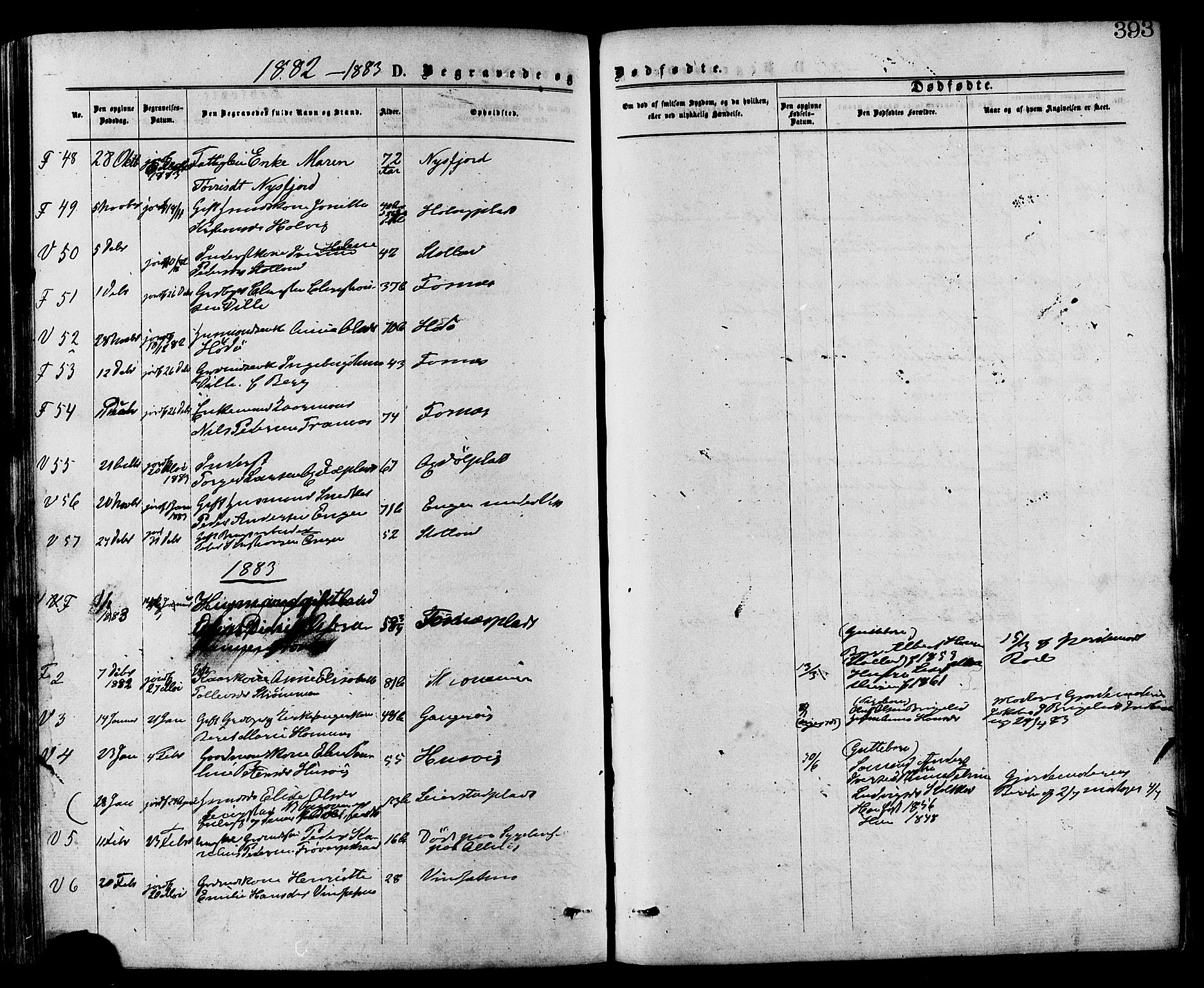 Ministerialprotokoller, klokkerbøker og fødselsregistre - Nord-Trøndelag, SAT/A-1458/773/L0616: Parish register (official) no. 773A07, 1870-1887, p. 393