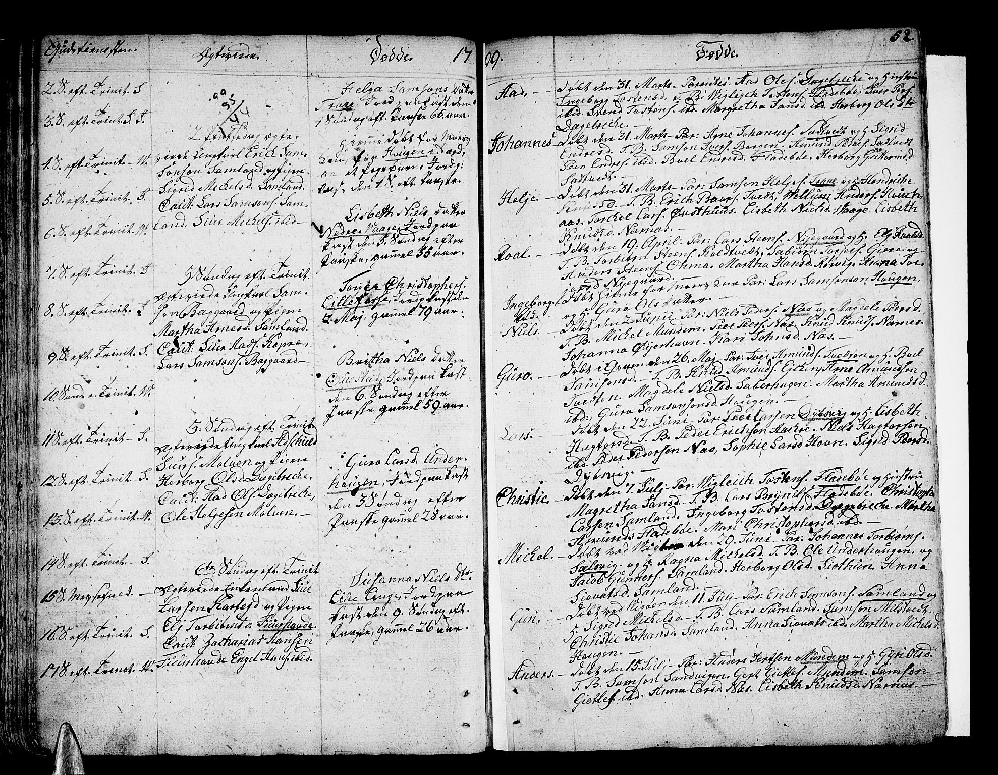 Strandebarm sokneprestembete, SAB/A-78401/H/Haa: Parish register (official) no. A 4, 1788-1817, p. 52