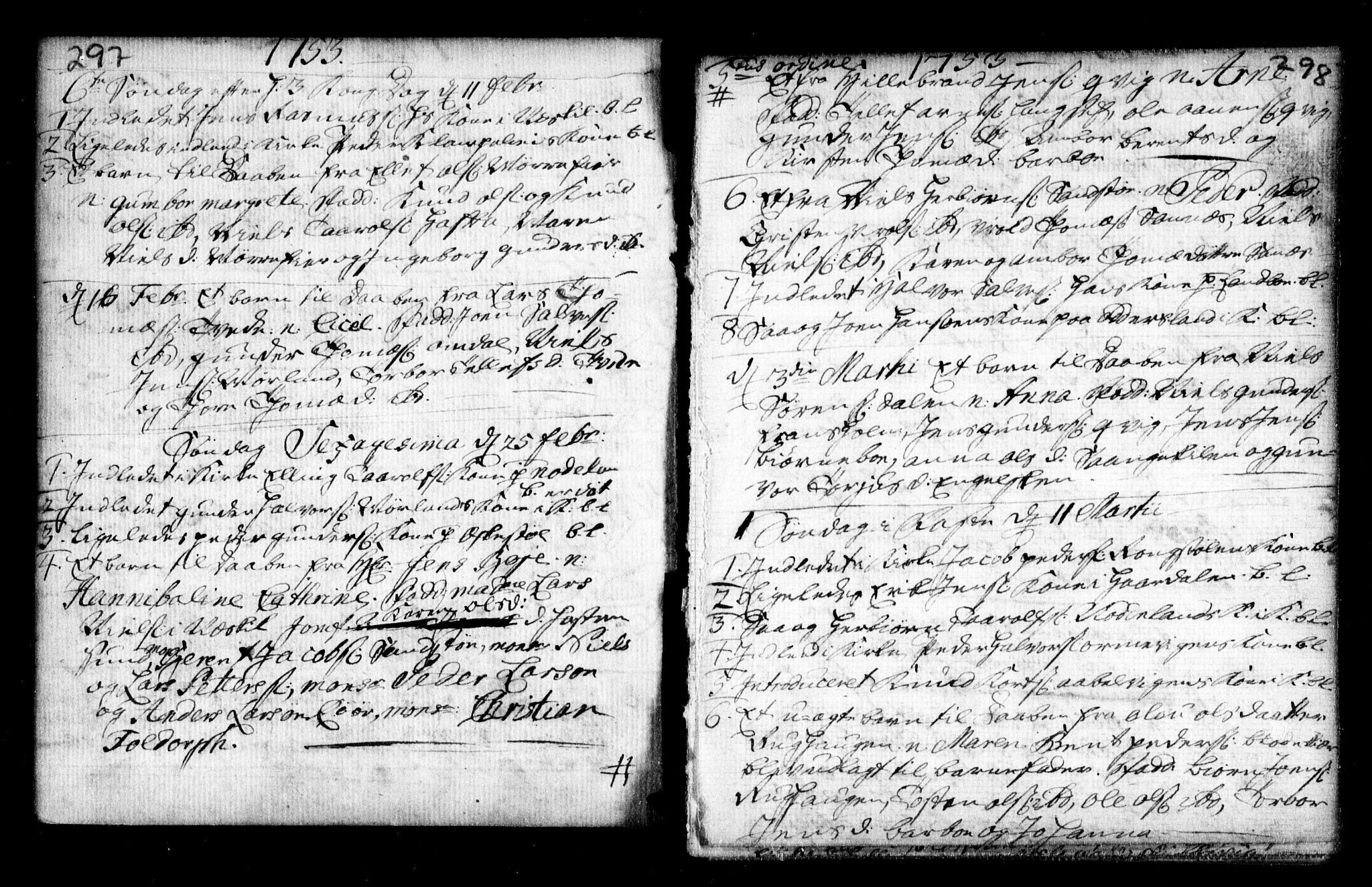 Holt sokneprestkontor, AV/SAK-1111-0021/F/Fa/L0002: Parish register (official) no. A 2, 1739-1753, p. 297-298