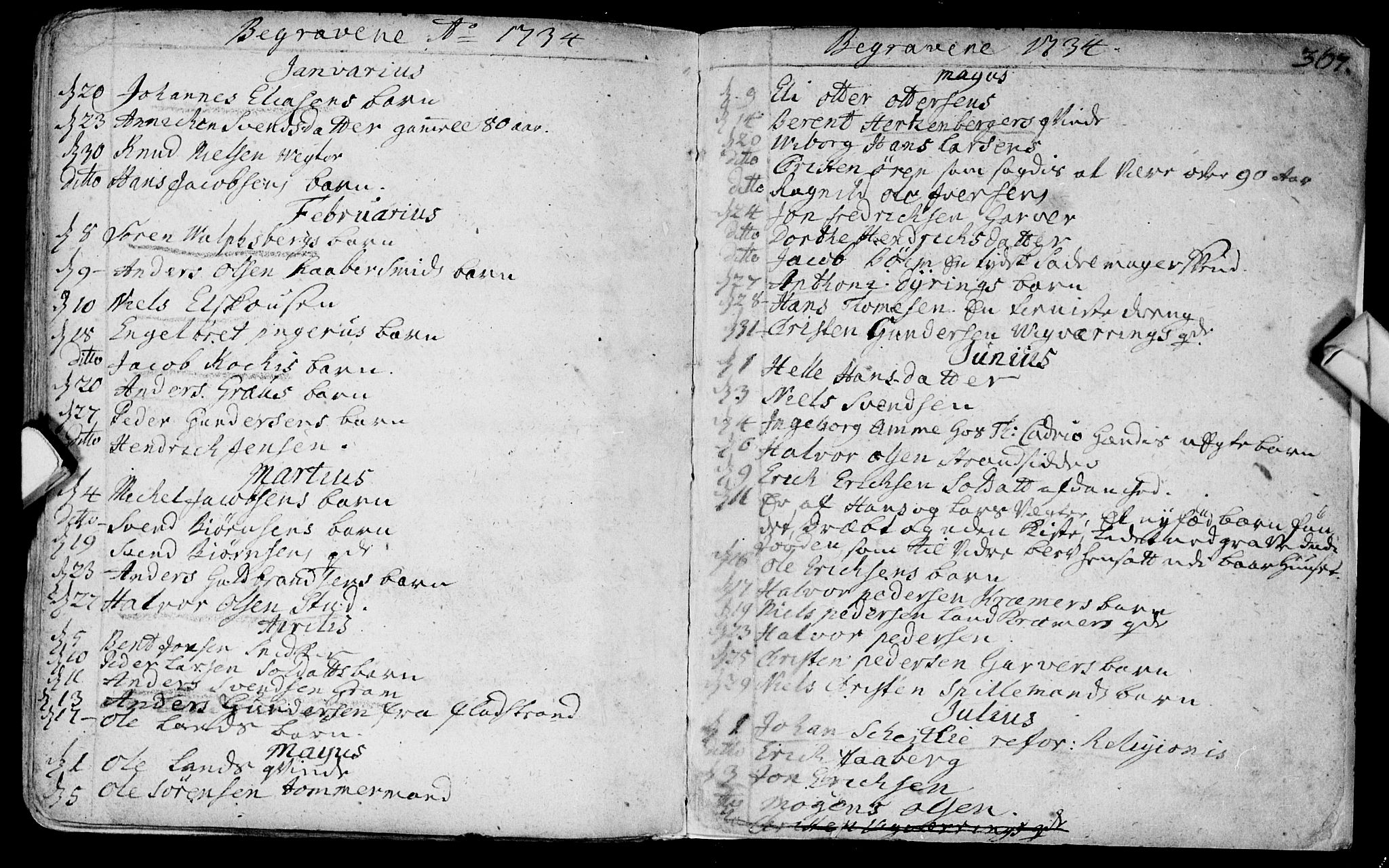 Bragernes kirkebøker, SAKO/A-6/F/Fa/L0003: Parish register (official) no. I 3, 1706-1734, p. 367