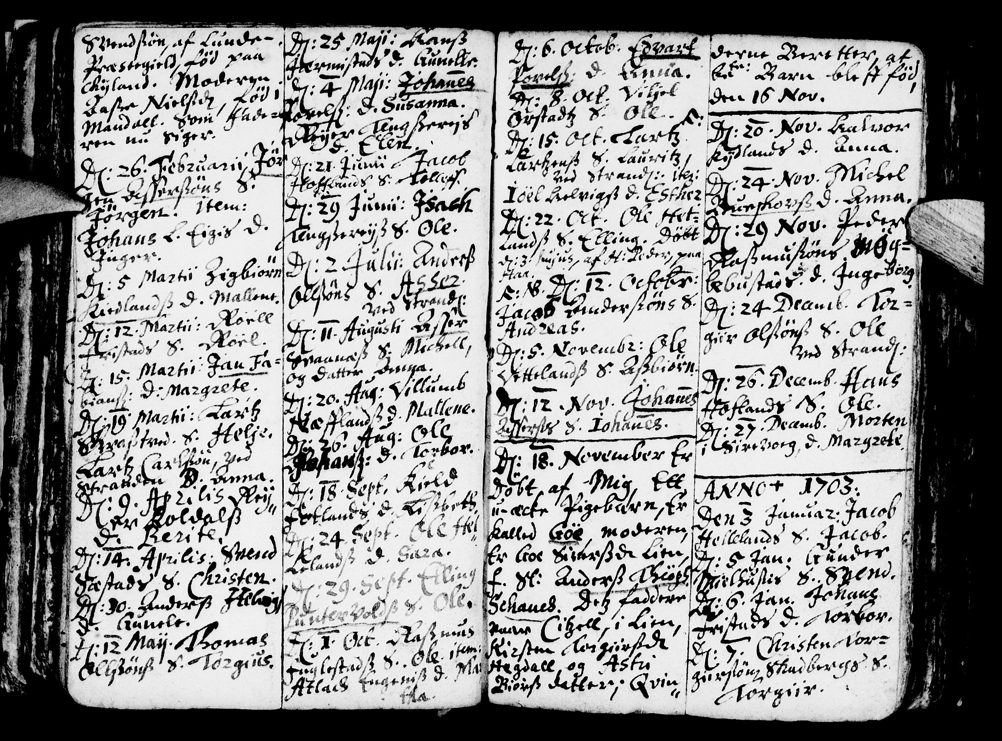 Eigersund sokneprestkontor, AV/SAST-A-101807/001/30/30BA/L0001: Parish register (official) no. A 1, 1664-1717