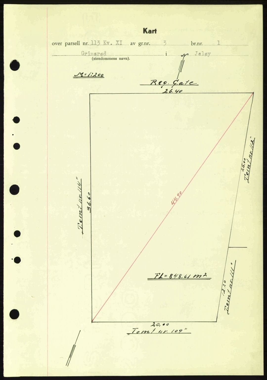 Moss sorenskriveri, SAO/A-10168: Mortgage book no. A9, 1941-1942, Diary no: : 2152/1941
