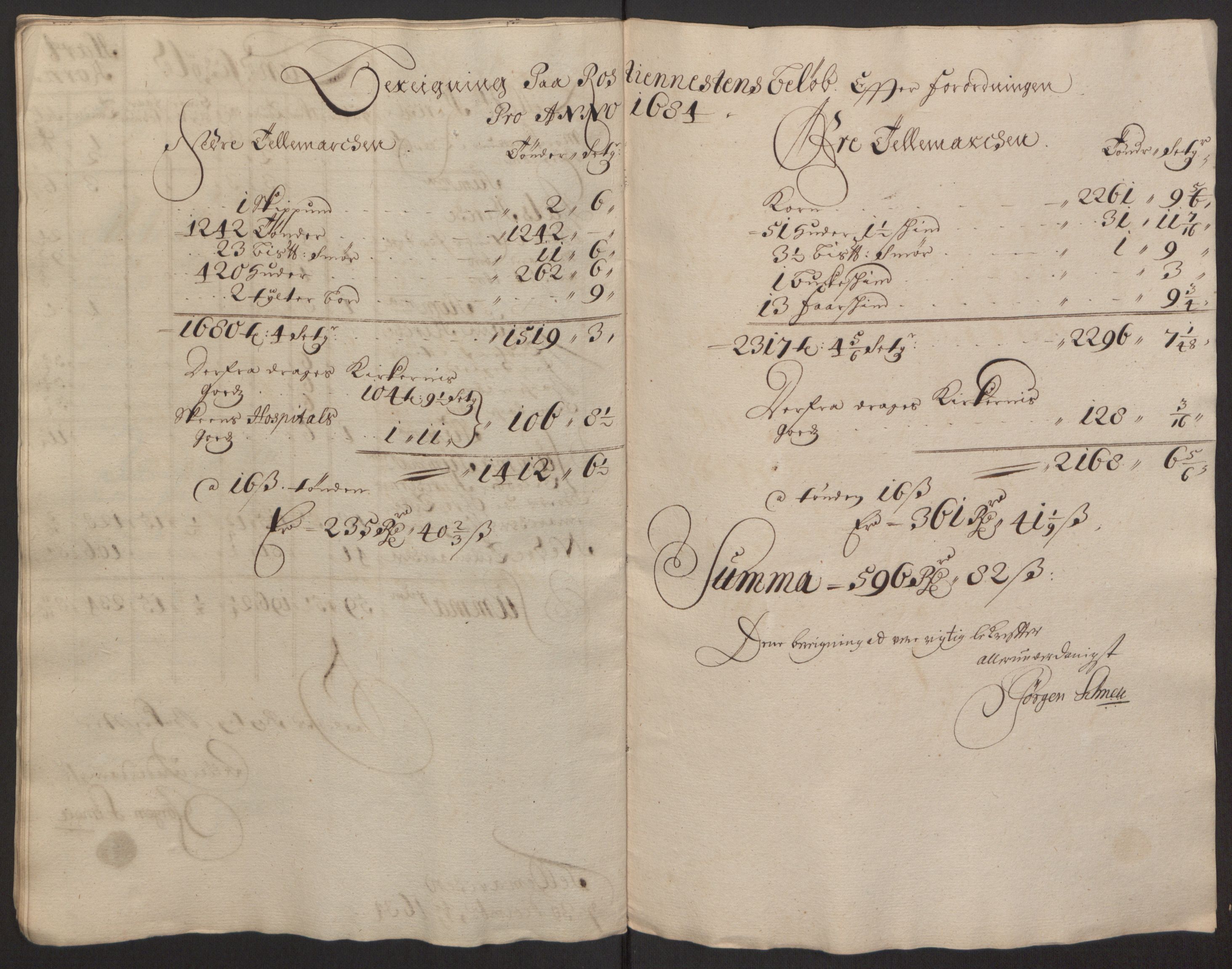 Rentekammeret inntil 1814, Reviderte regnskaper, Fogderegnskap, RA/EA-4092/R35/L2081: Fogderegnskap Øvre og Nedre Telemark, 1680-1684, p. 181