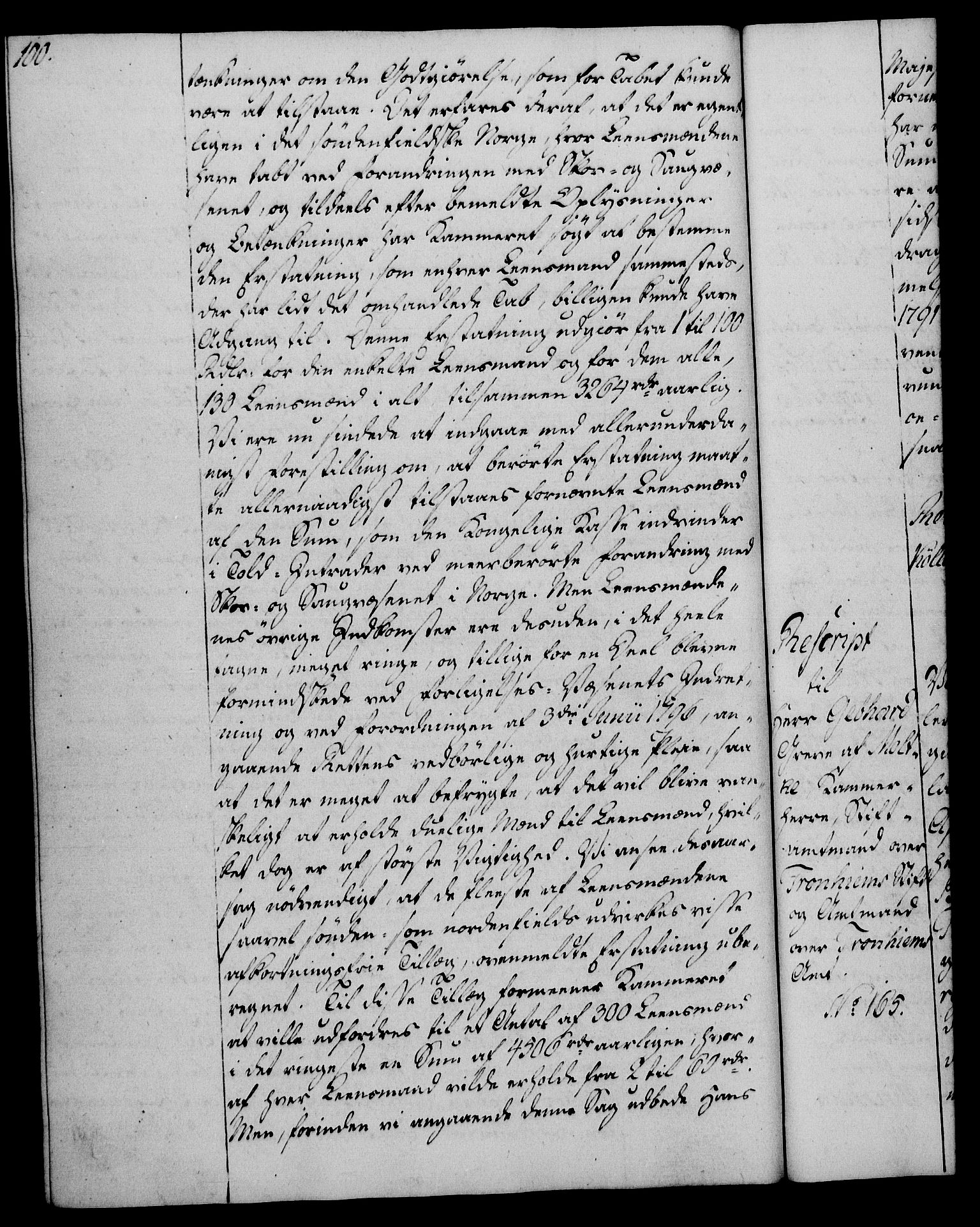 Rentekammeret, Kammerkanselliet, AV/RA-EA-3111/G/Gg/Gga/L0017: Norsk ekspedisjonsprotokoll med register (merket RK 53.17), 1801-1803, p. 100