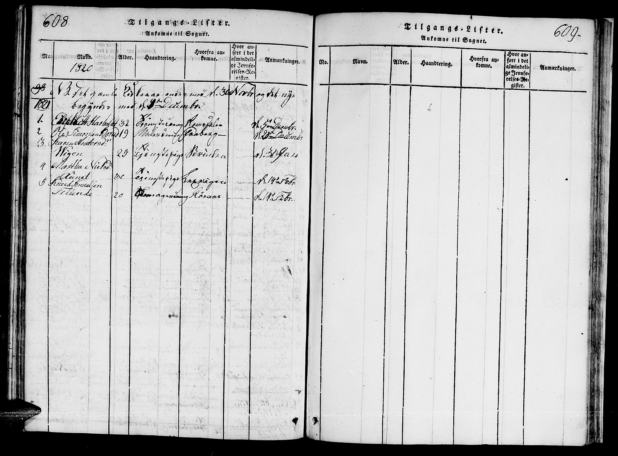 Ministerialprotokoller, klokkerbøker og fødselsregistre - Sør-Trøndelag, AV/SAT-A-1456/601/L0043: Parish register (official) no. 601A11, 1815-1821, p. 608-609