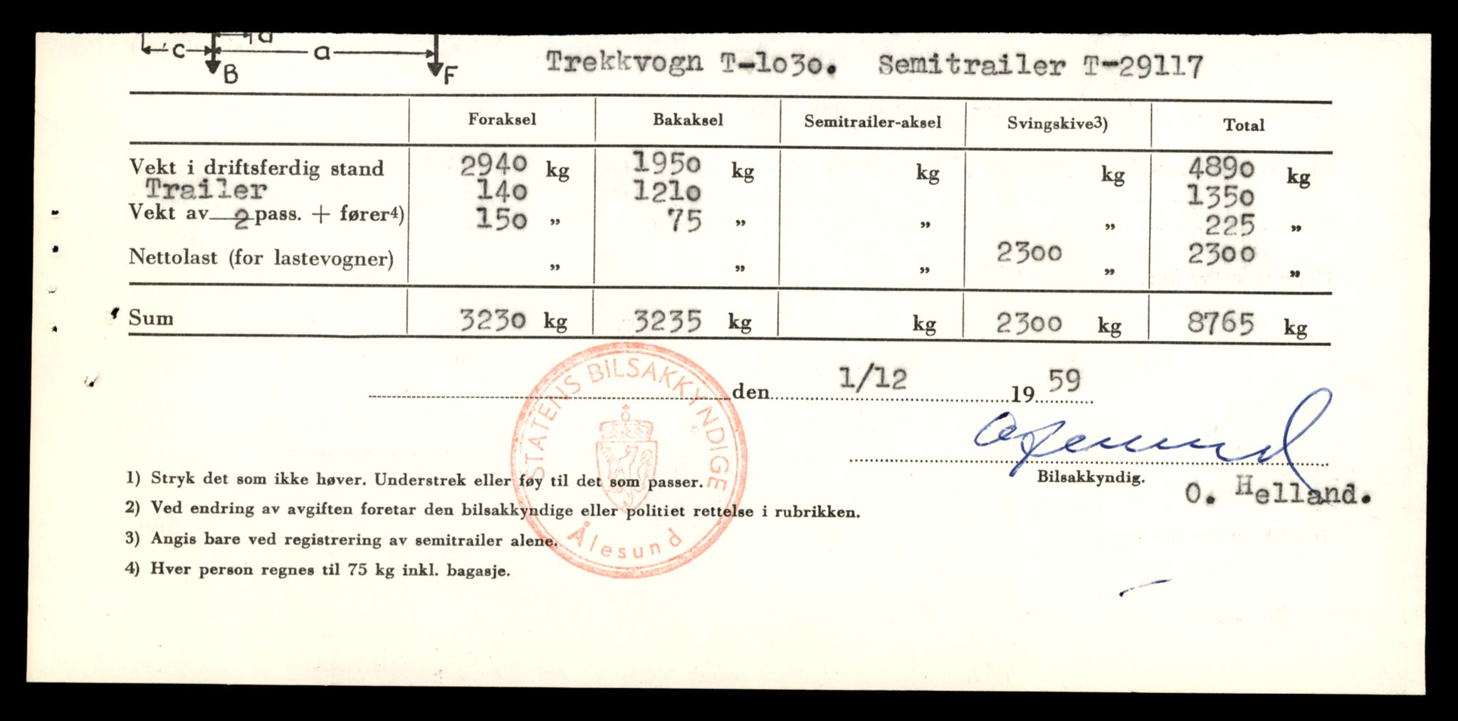 Møre og Romsdal vegkontor - Ålesund trafikkstasjon, AV/SAT-A-4099/F/Fe/L0009: Registreringskort for kjøretøy T 896 - T 1049, 1927-1998, p. 2549