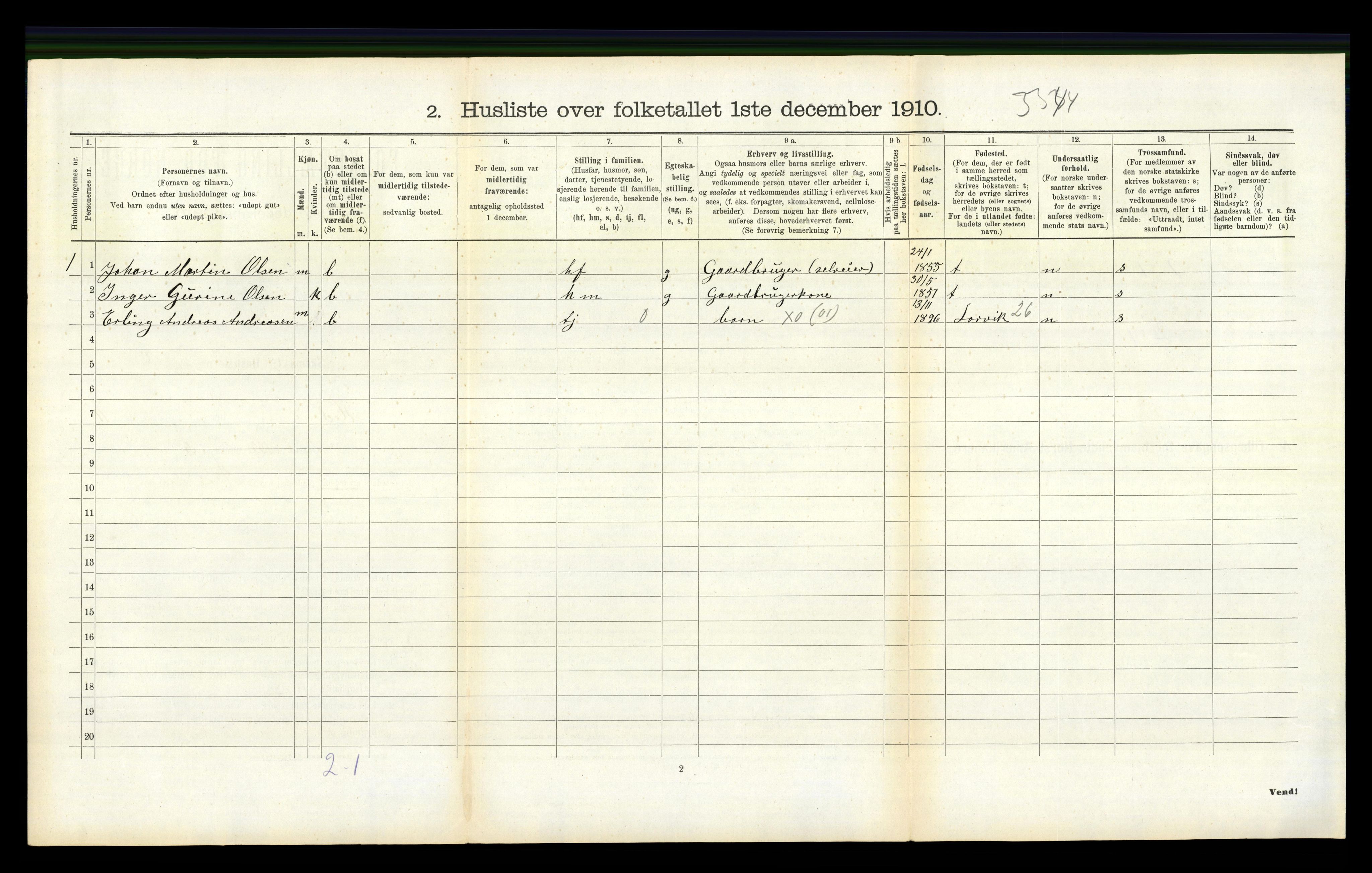 RA, 1910 census for Hedrum, 1910, p. 1213