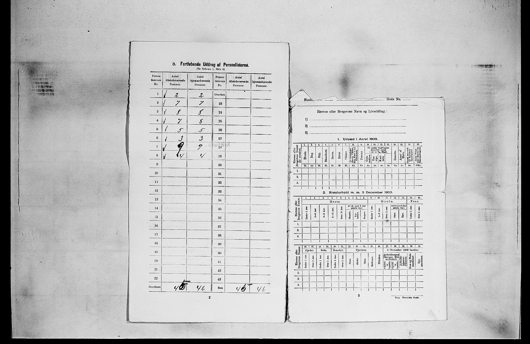 SAO, 1900 census for Kristiania, 1900, p. 30632