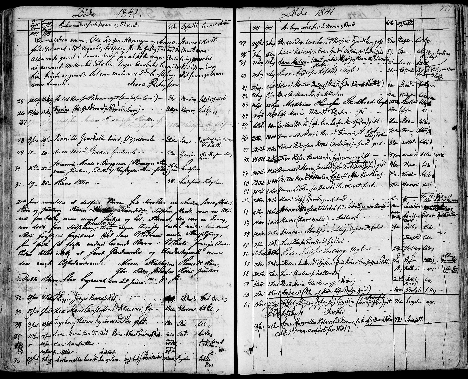 Sandar kirkebøker, SAKO/A-243/F/Fa/L0005: Parish register (official) no. 5, 1832-1847, p. 726-727