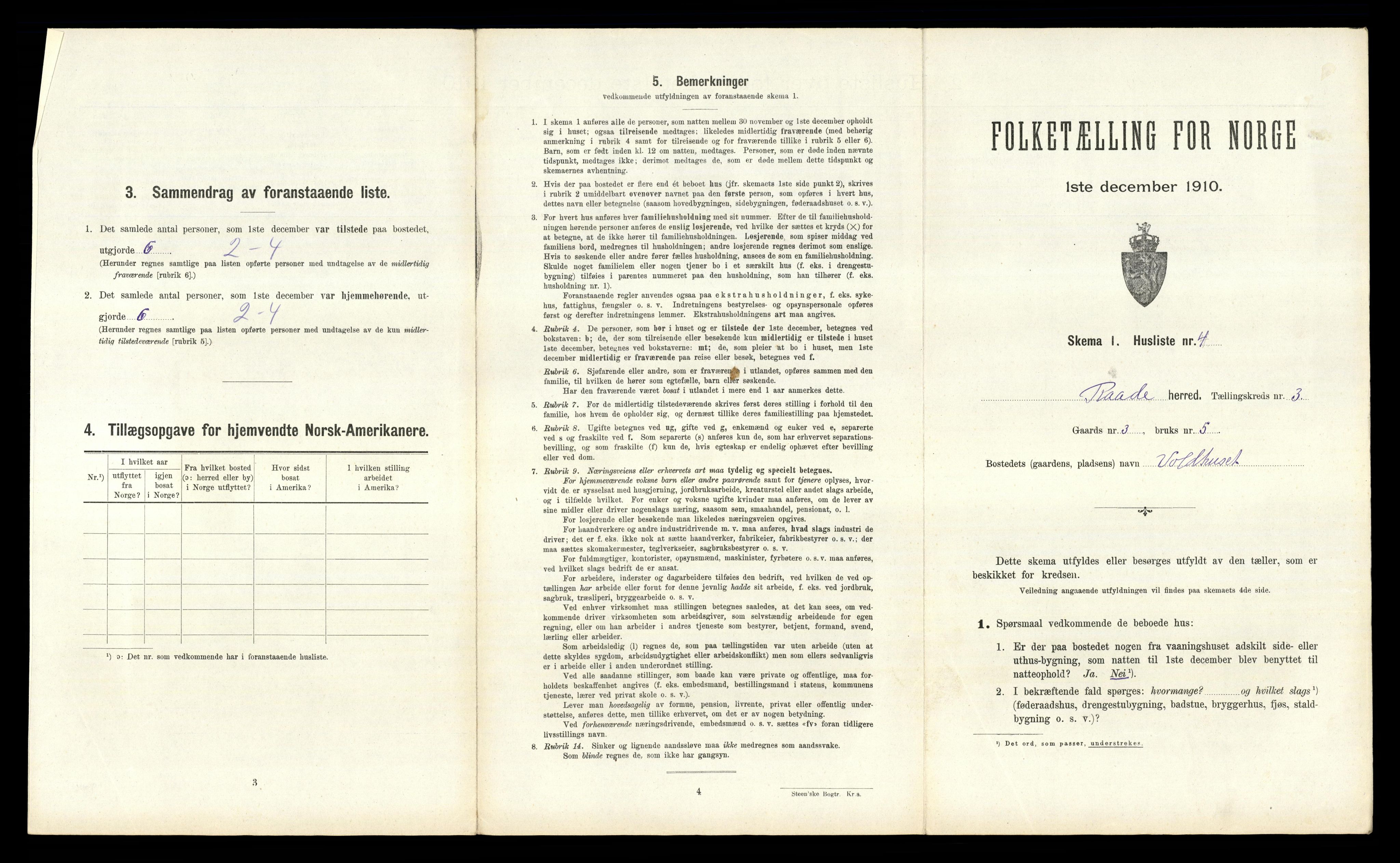 RA, 1910 census for Råde, 1910, p. 394