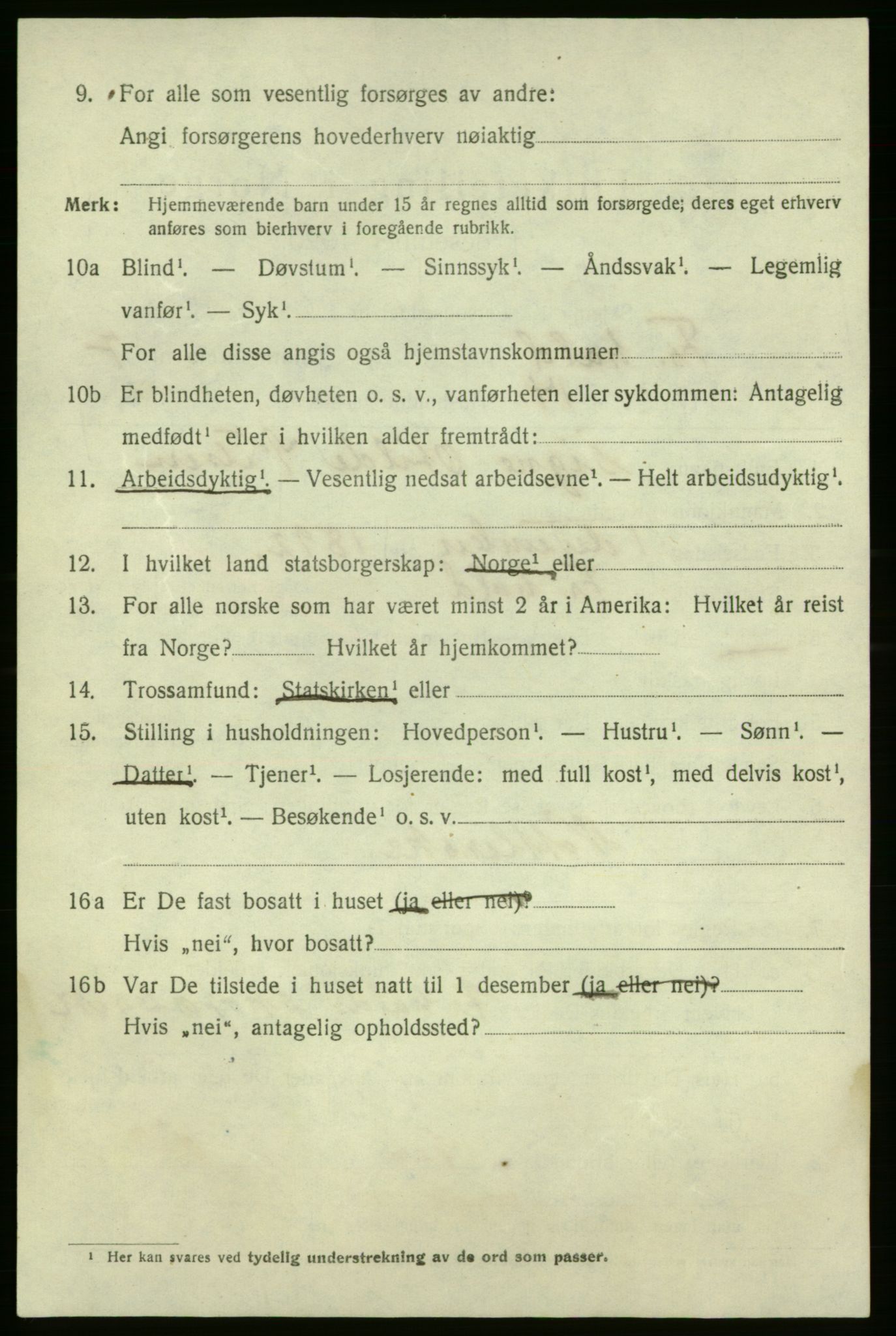 SAO, 1920 census for Fredrikshald, 1920, p. 14159