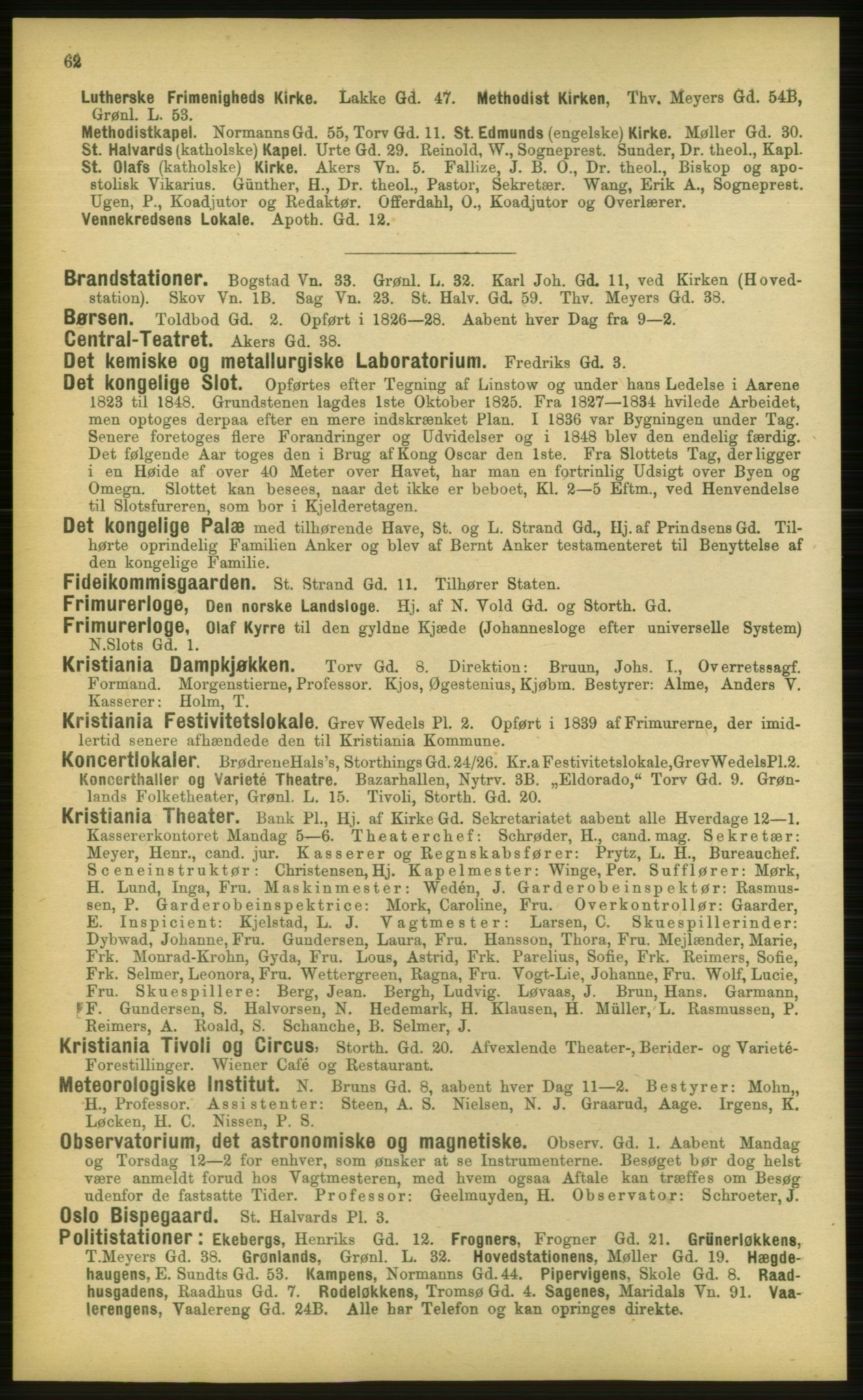 Kristiania/Oslo adressebok, PUBL/-, 1898, p. 62