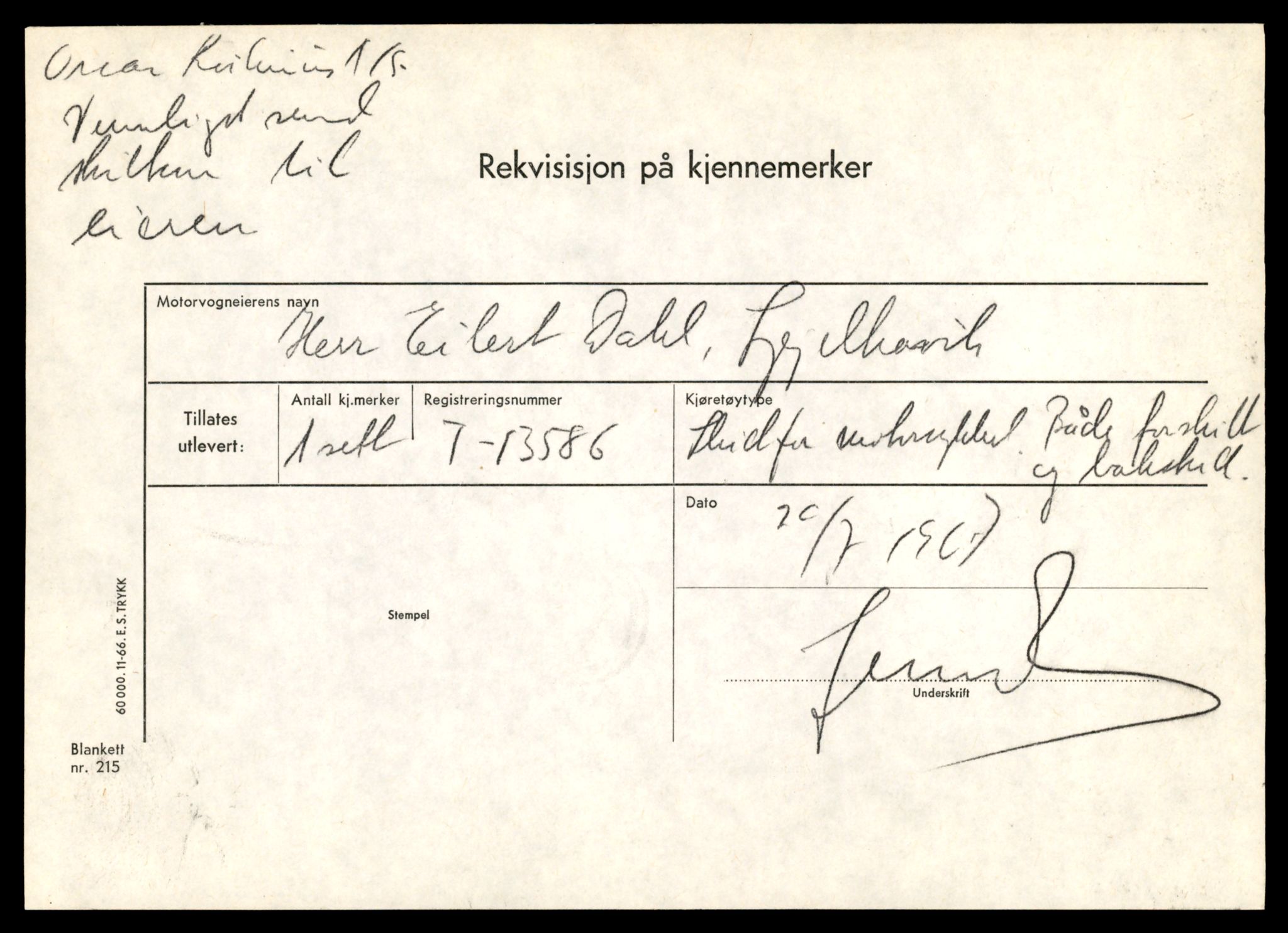 Møre og Romsdal vegkontor - Ålesund trafikkstasjon, SAT/A-4099/F/Fe/L0049: Registreringskort for kjøretøy T 14864 - T 18613, 1927-1998, p. 3261