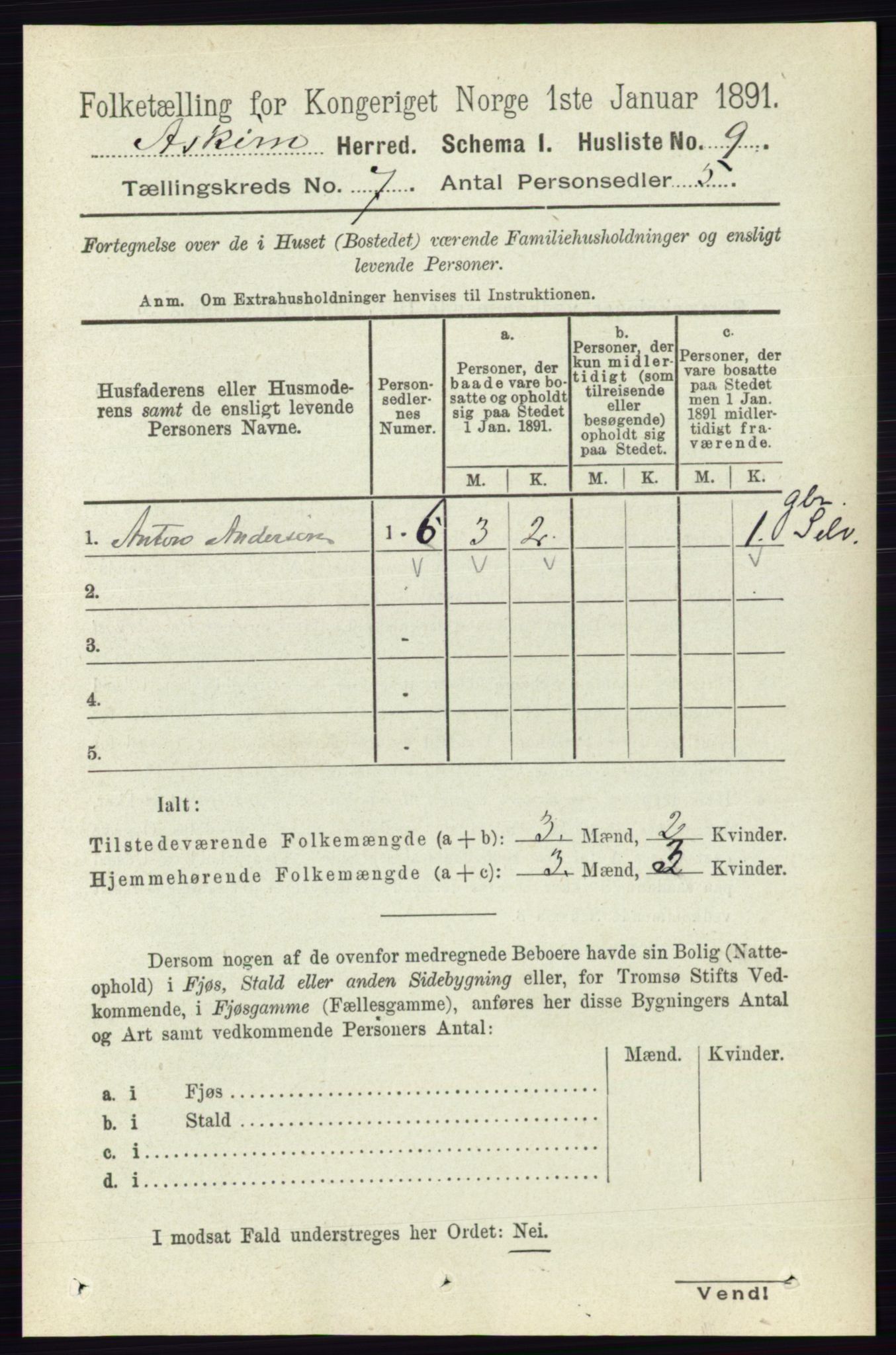 RA, 1891 census for 0124 Askim, 1891, p. 987