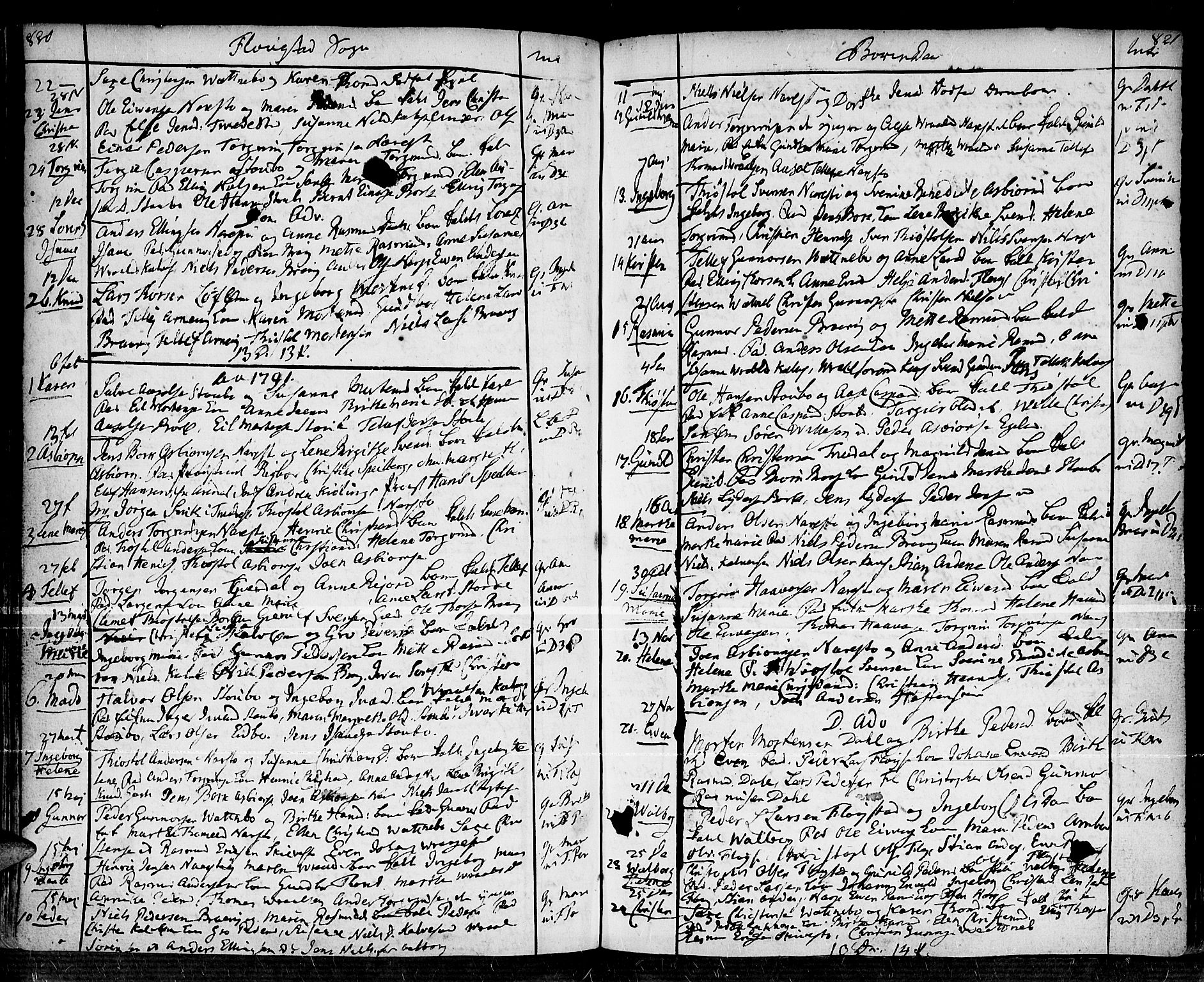 Dypvåg sokneprestkontor, SAK/1111-0007/F/Fa/Faa/L0001: Parish register (official) no. A 1 /2, 1765-1798, p. 820-821