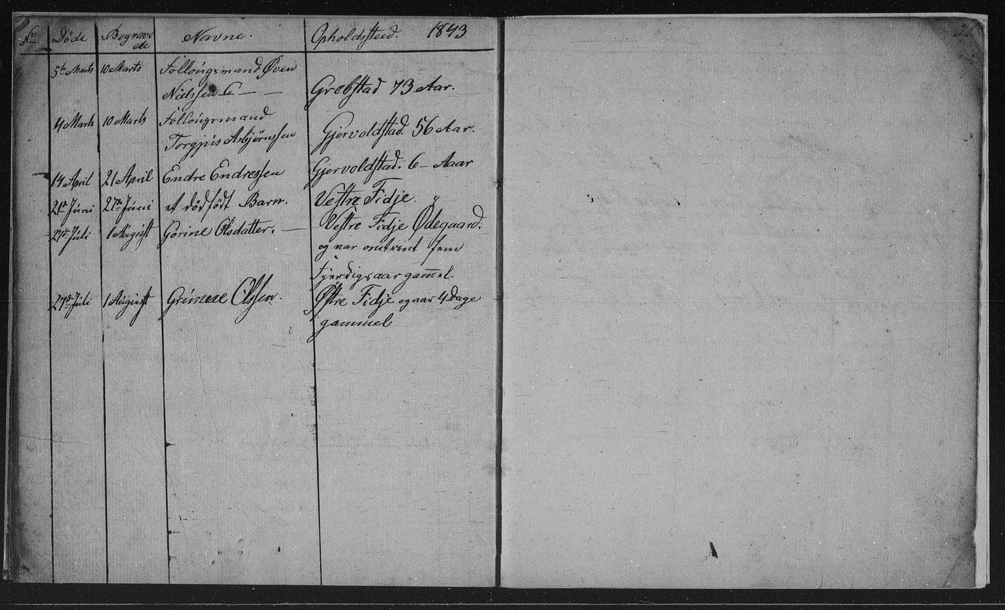 Søgne sokneprestkontor, AV/SAK-1111-0037/F/Fb/Fba/L0001: Parish register (copy) no. B 1, 1838-1843, p. 21