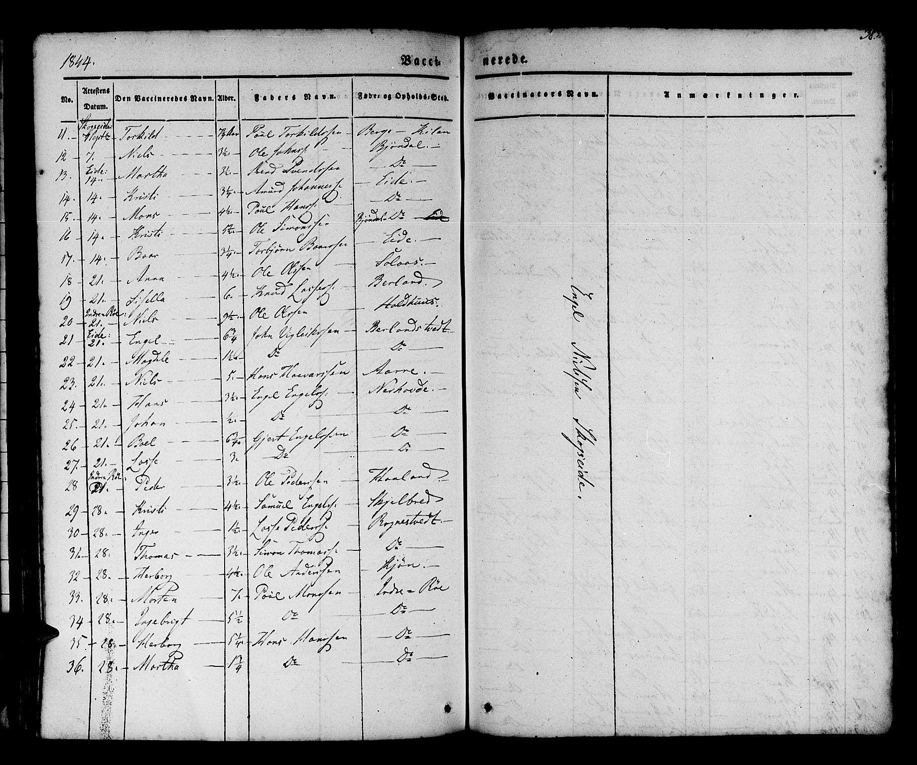 Os sokneprestembete, AV/SAB-A-99929: Parish register (official) no. A 15, 1839-1851, p. 385