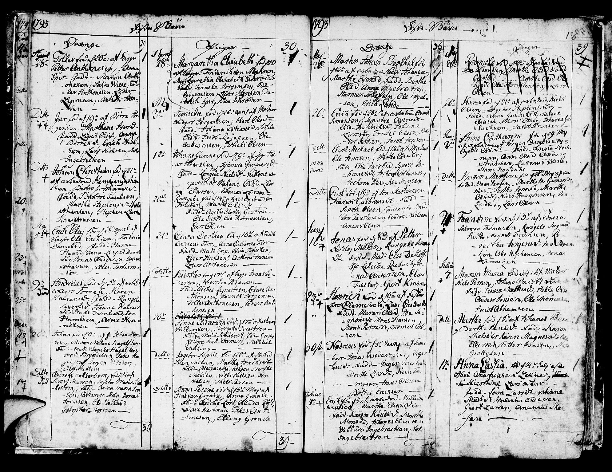 Korskirken sokneprestembete, AV/SAB-A-76101/H/Haa/L0006: Parish register (official) no. A 6, 1790-1820, p. 18