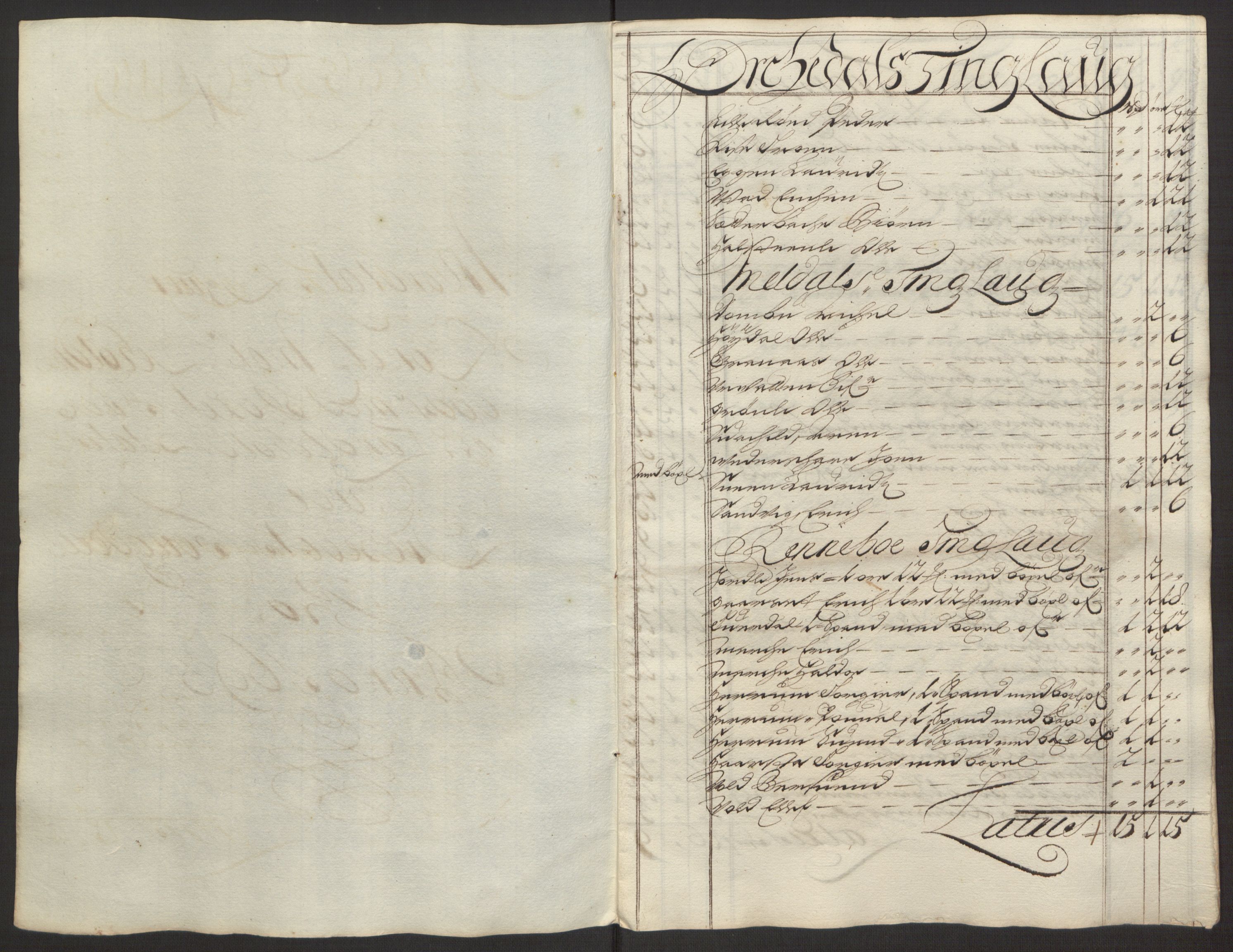 Rentekammeret inntil 1814, Reviderte regnskaper, Fogderegnskap, AV/RA-EA-4092/R58/L3938: Fogderegnskap Orkdal, 1693, p. 134