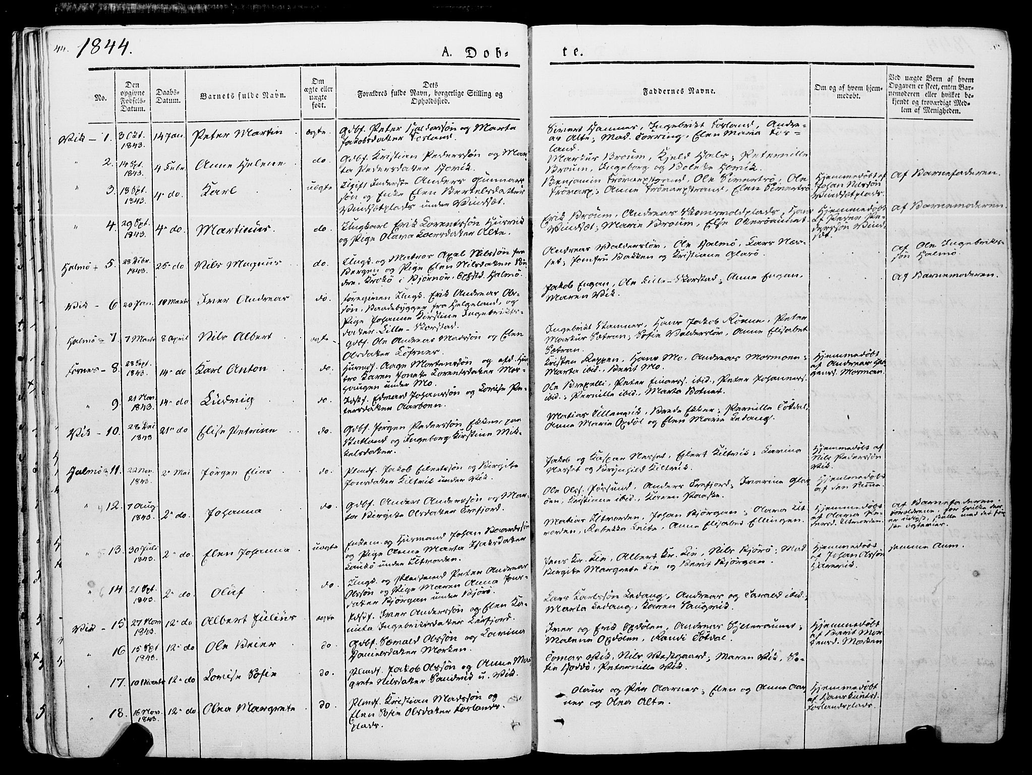 Ministerialprotokoller, klokkerbøker og fødselsregistre - Nord-Trøndelag, SAT/A-1458/773/L0614: Parish register (official) no. 773A05, 1831-1856, p. 44
