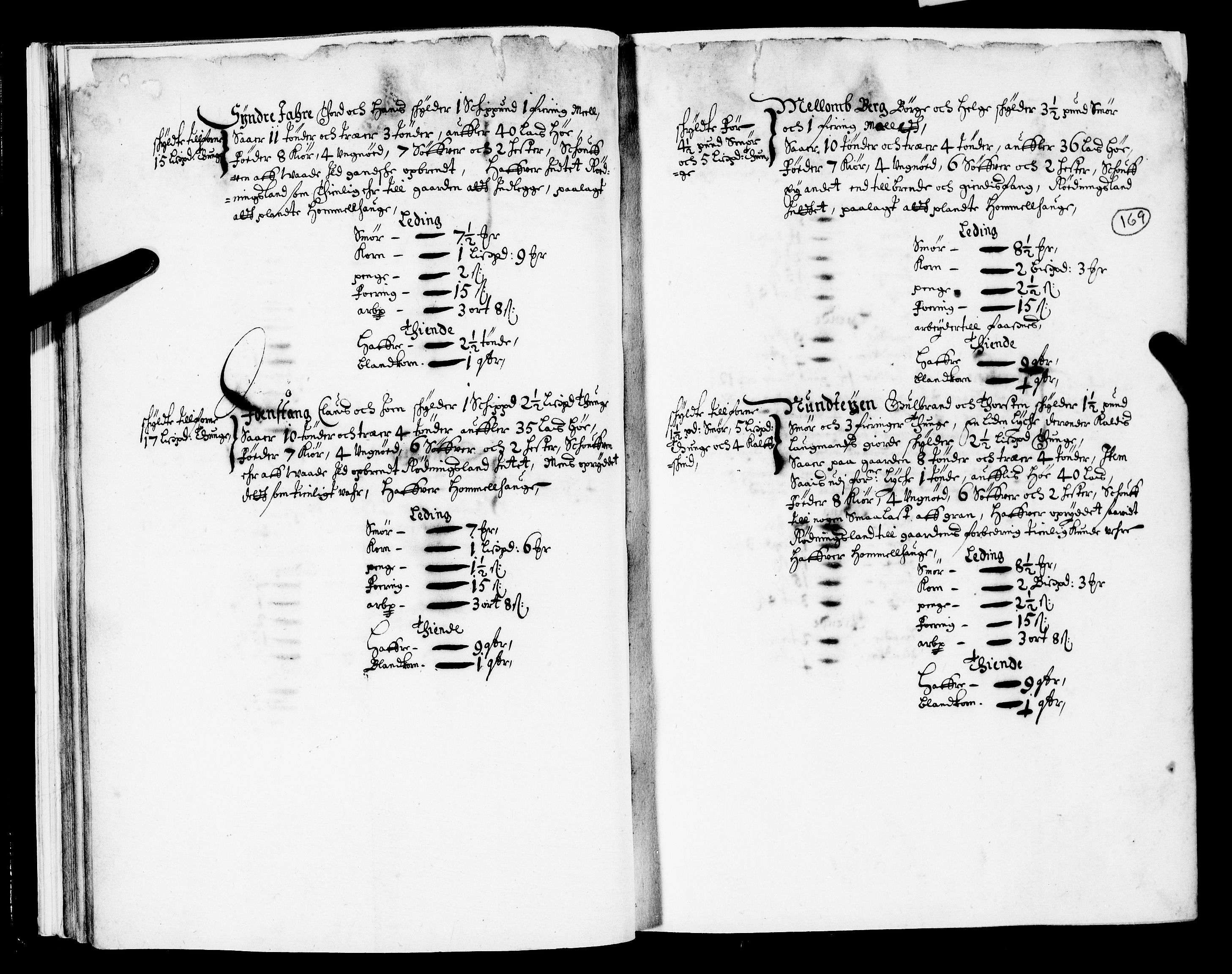 Rentekammeret inntil 1814, Realistisk ordnet avdeling, AV/RA-EA-4070/N/Nb/Nba/L0020: Tønsberg len, 2. del, 1668, p. 168b-169a