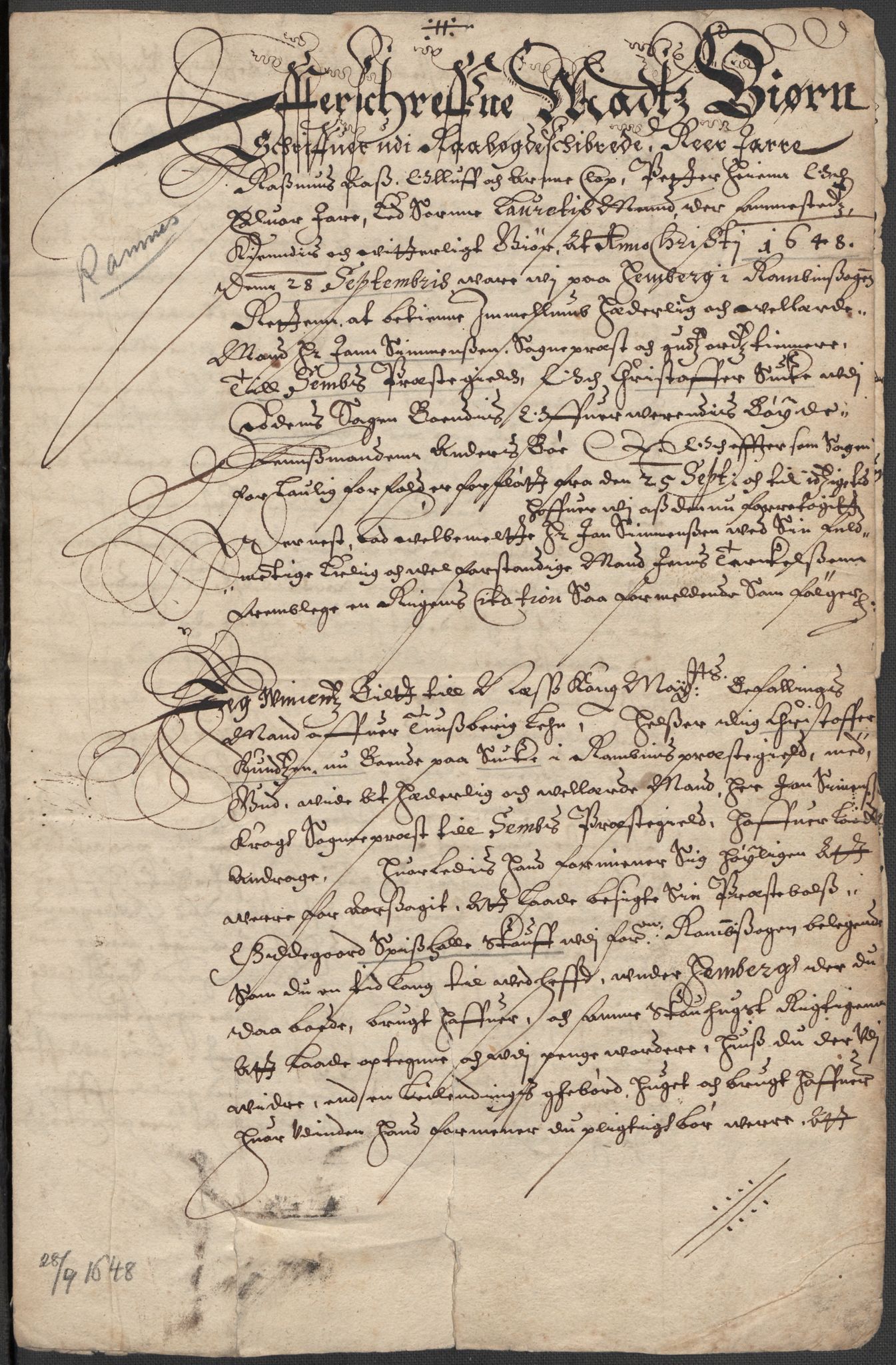 Riksarkivets diplomsamling, AV/RA-EA-5965/F15/L0024: Prestearkiv - Vestfold, 1619-1681, p. 116