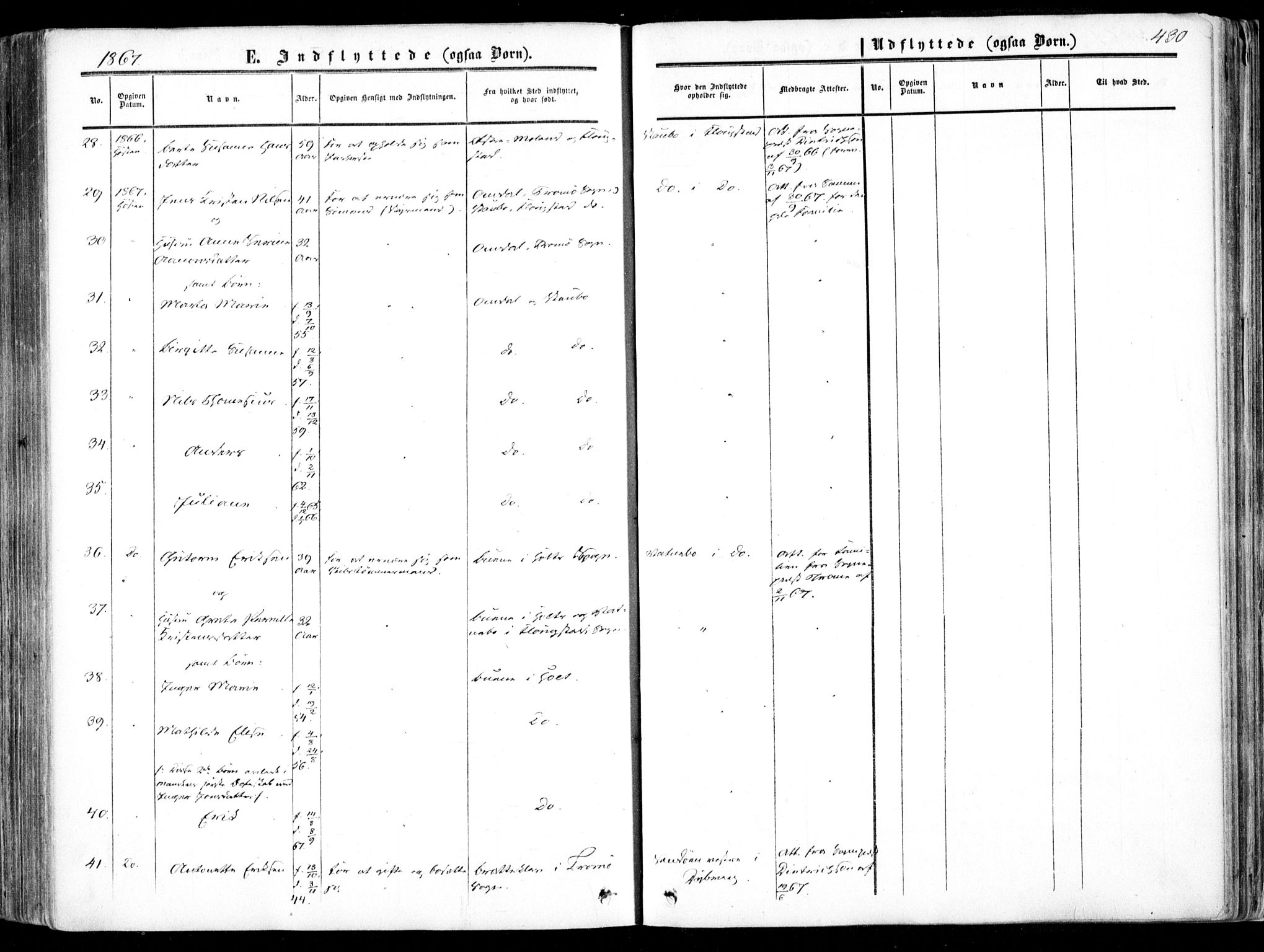 Dypvåg sokneprestkontor, AV/SAK-1111-0007/F/Fa/Faa/L0006: Parish register (official) no. A 6, 1855-1872, p. 430