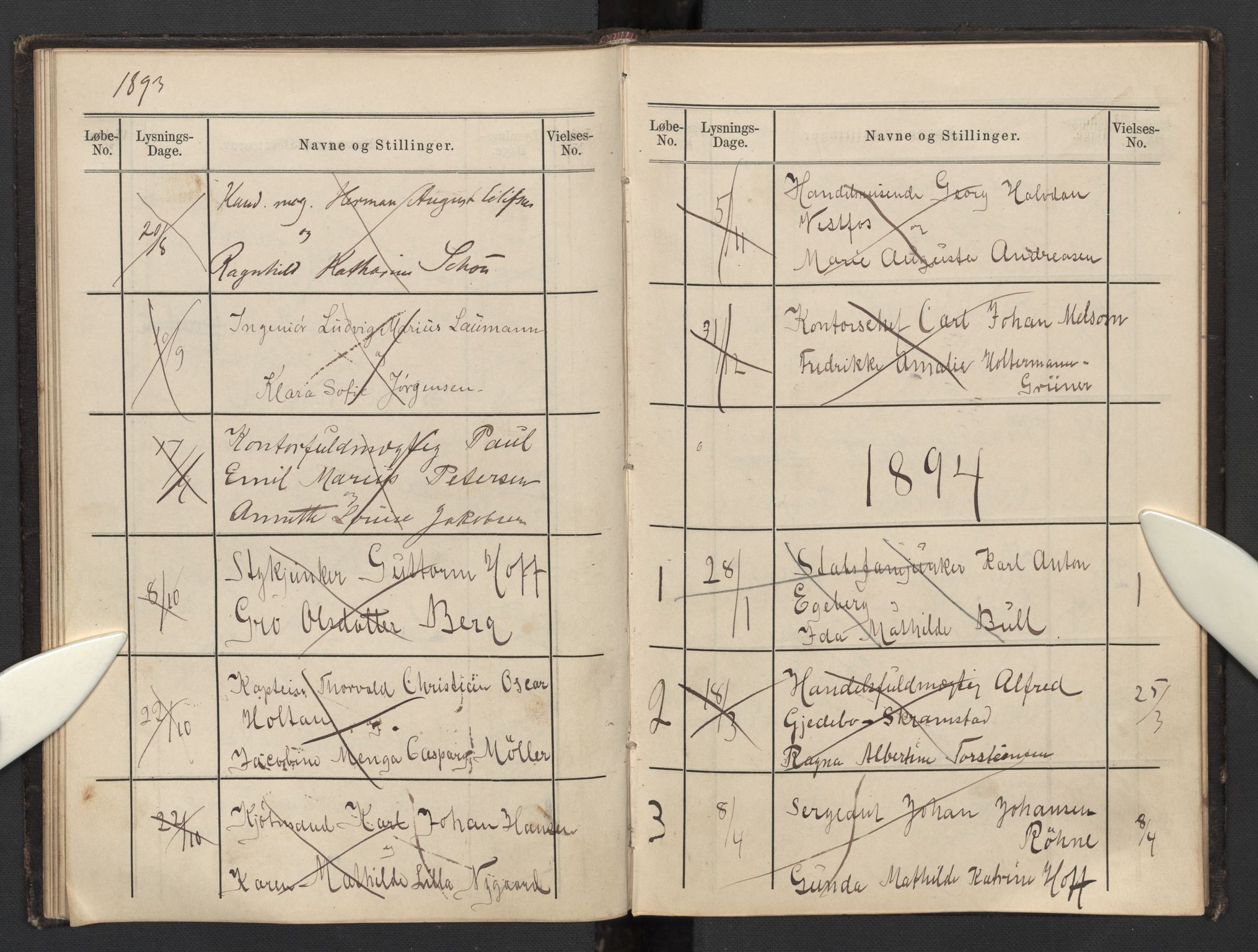 Garnisonsmenigheten Kirkebøker, SAO/A-10846/H/Hb/L0002: Banns register no. II 2, 1879-1902