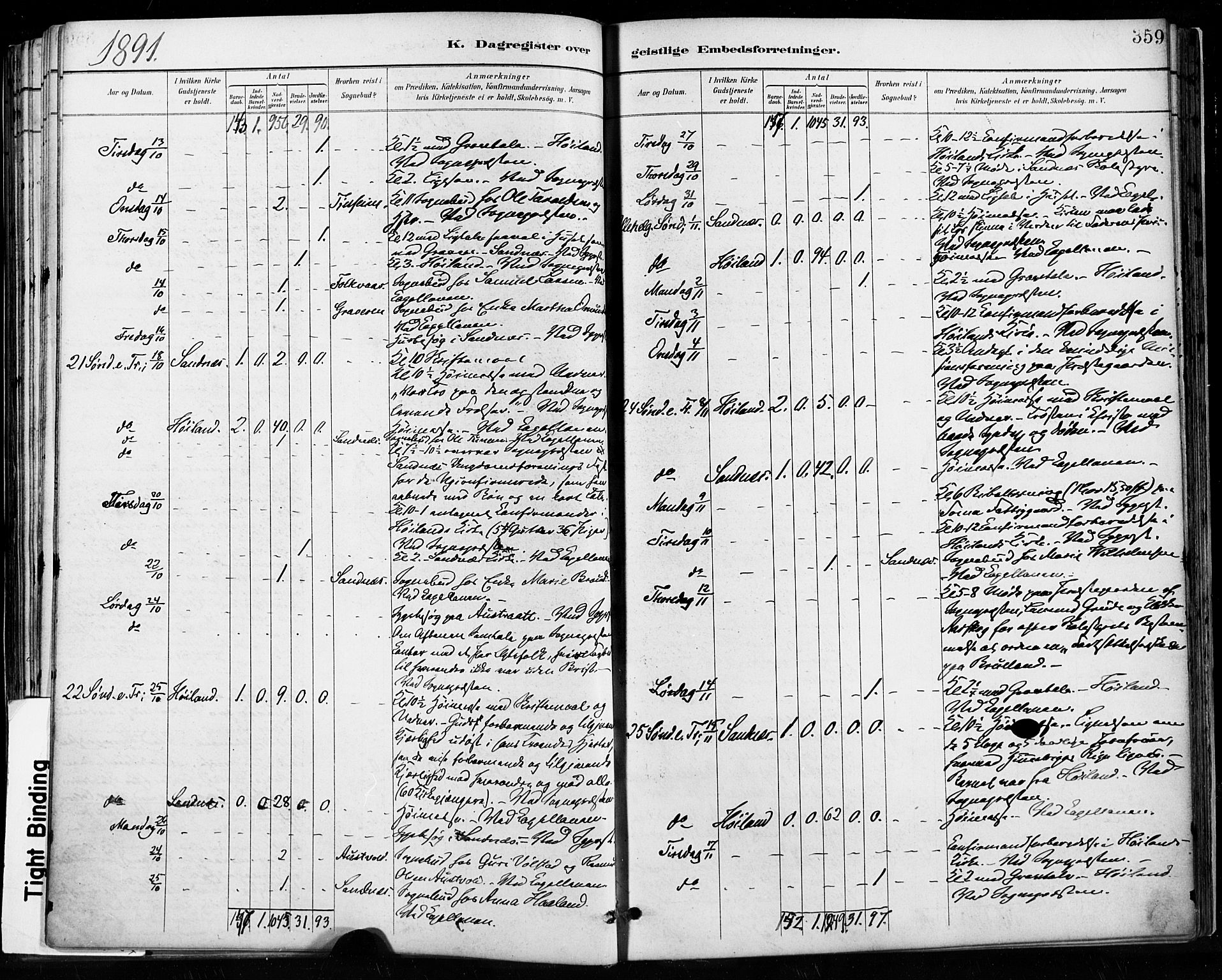 Høyland sokneprestkontor, AV/SAST-A-101799/001/30BA/L0013: Parish register (official) no. A 13.2, 1889-1898, p. 359