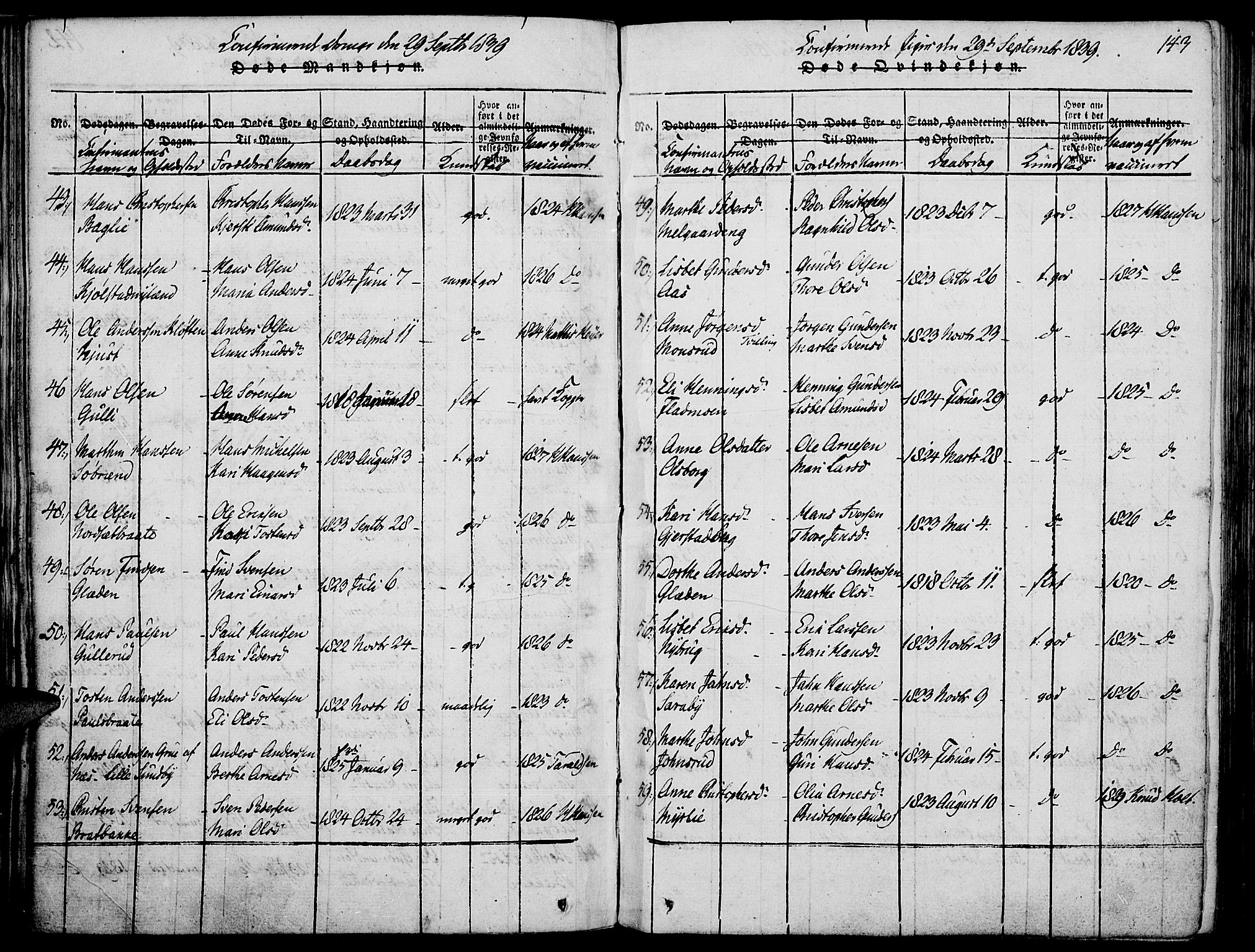 Strøm-Odalen prestekontor, AV/SAH-PREST-028/H/Ha/Haa/L0006: Parish register (official) no. 6, 1814-1850, p. 143