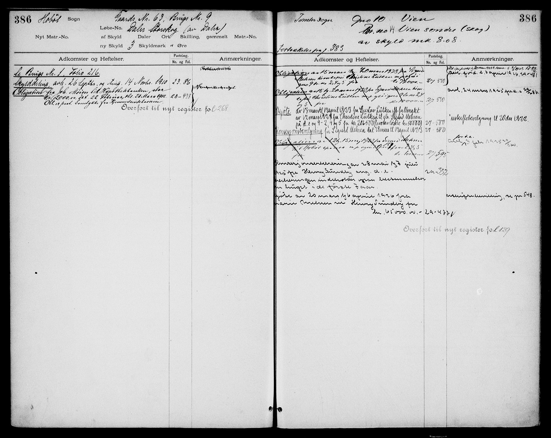 Moss sorenskriveri, AV/SAO-A-10168: Mortgage register no. IV 8b, 1733-1927, p. 386