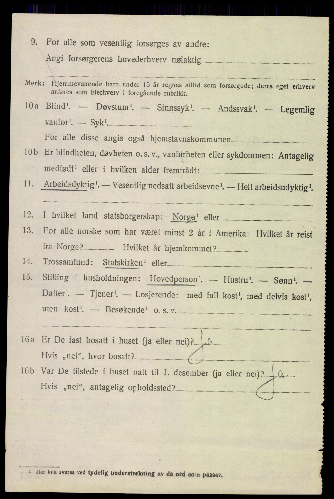 SAH, 1920 census for Lunner, 1920, p. 2868