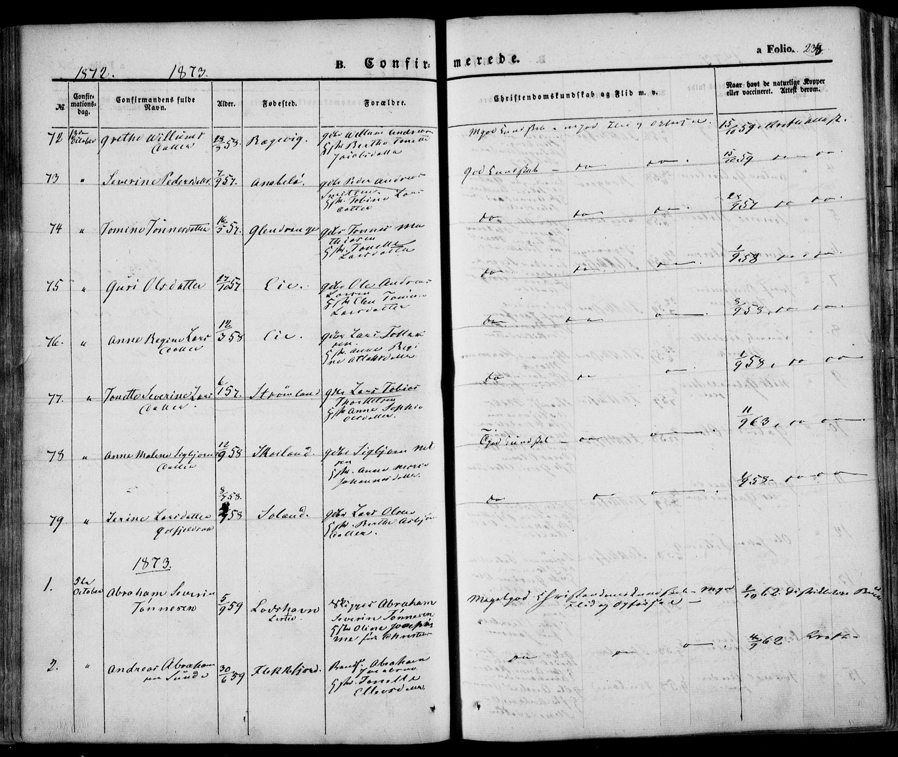 Flekkefjord sokneprestkontor, AV/SAK-1111-0012/F/Fa/Fac/L0005: Parish register (official) no. A 5, 1849-1875, p. 238