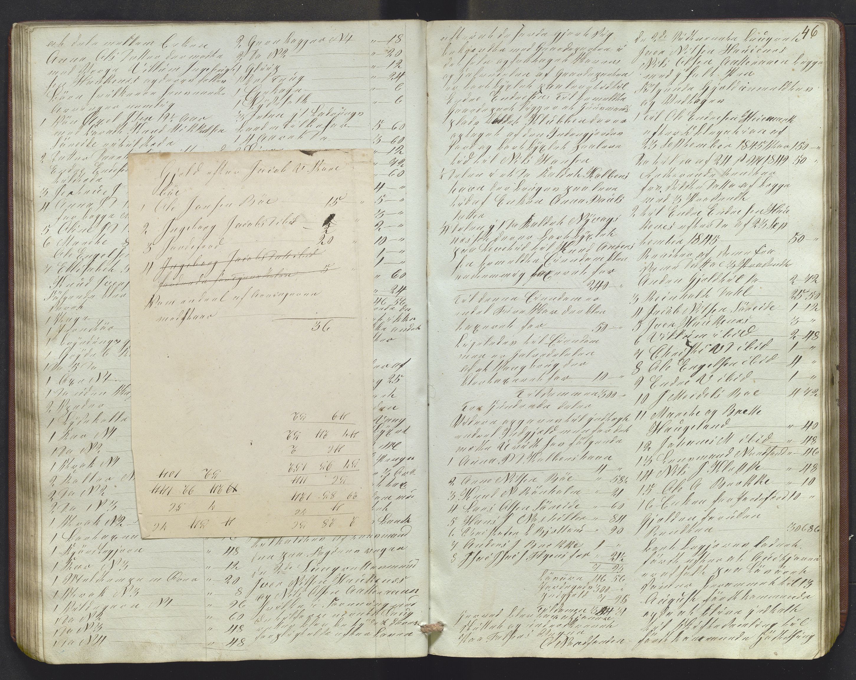 Lensmannen i Sund og Austevoll, AV/SAB-A-35201/0006/L0009: Registreringsprotokoll, 1848-1863, p. 45b-46a