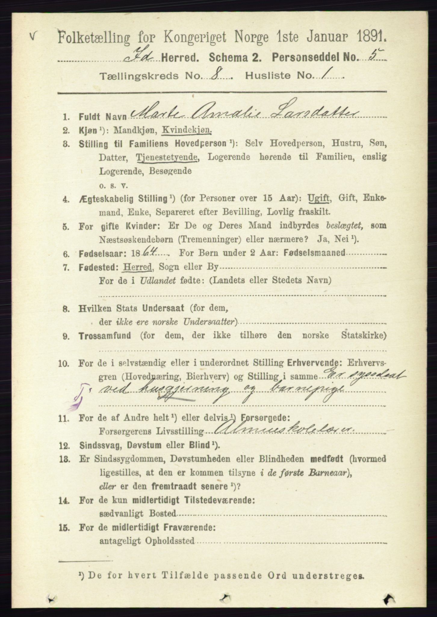 RA, 1891 census for 0117 Idd, 1891, p. 4757