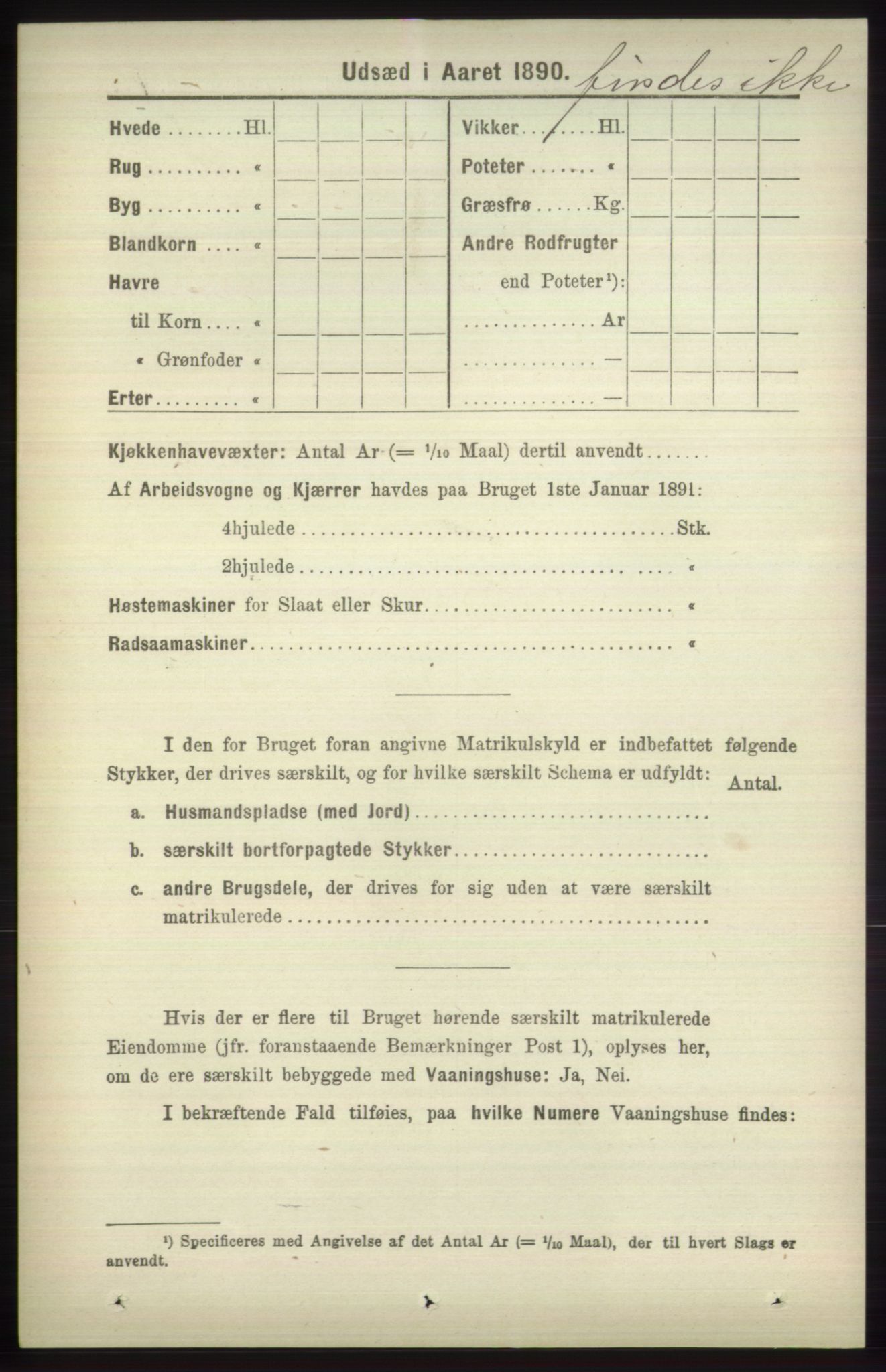 RA, 1891 census for 1251 Bruvik, 1891, p. 4405