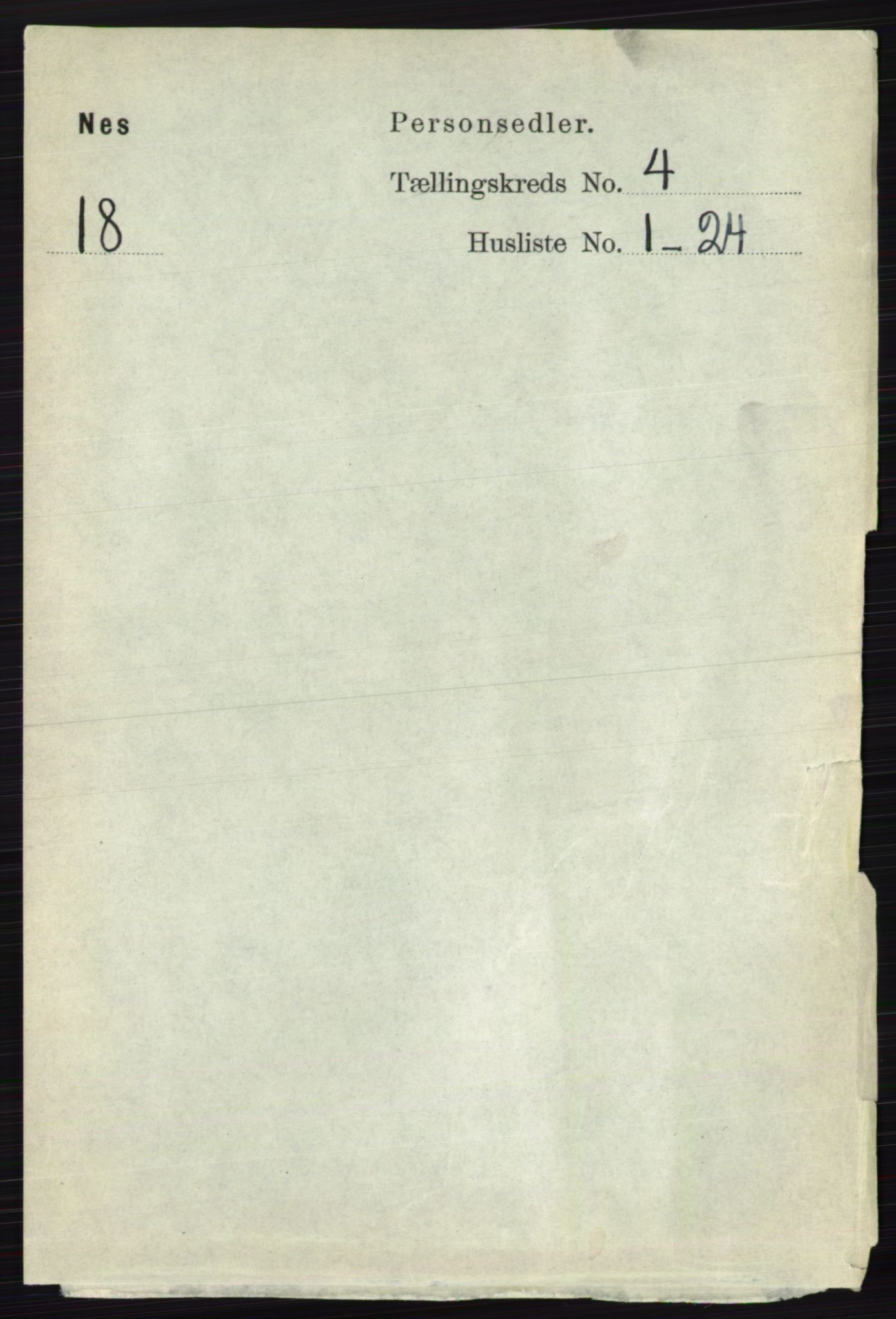 RA, 1891 census for 0236 Nes, 1891, p. 2263