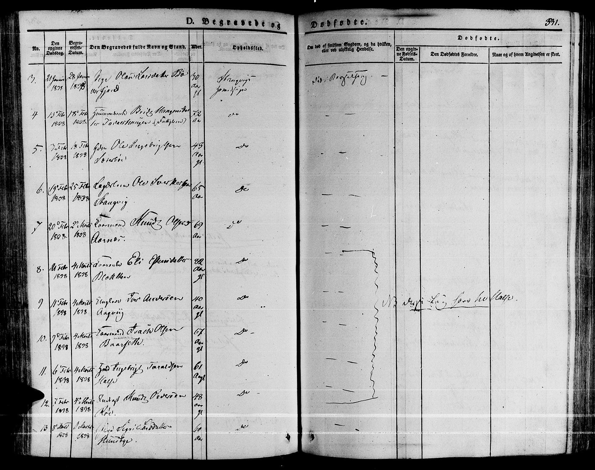 Ministerialprotokoller, klokkerbøker og fødselsregistre - Møre og Romsdal, AV/SAT-A-1454/592/L1024: Parish register (official) no. 592A03 /1, 1831-1849, p. 531