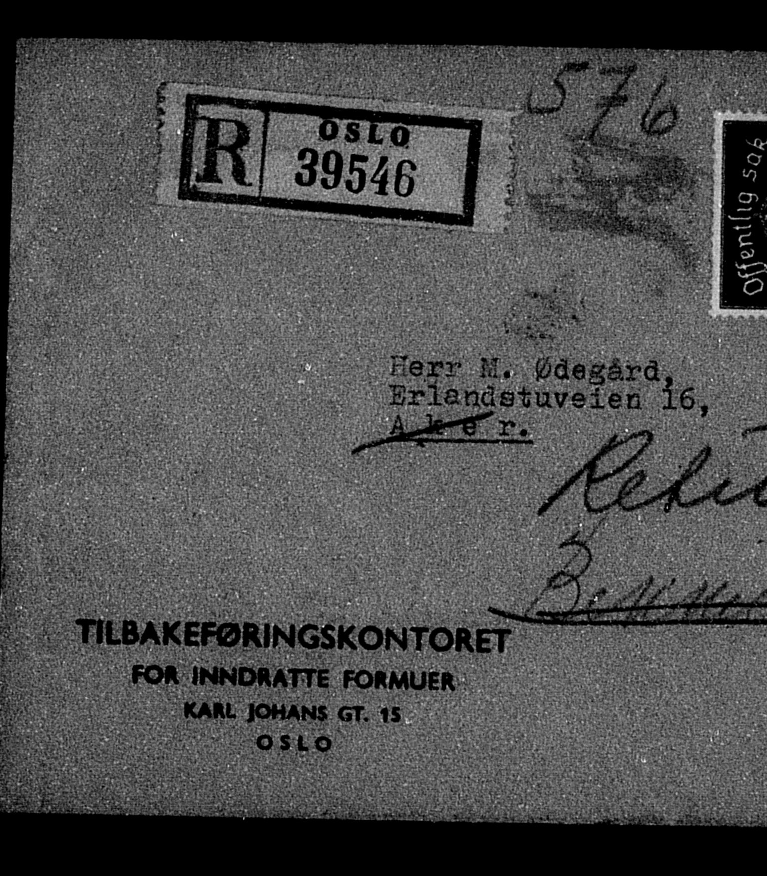 Justisdepartementet, Tilbakeføringskontoret for inndratte formuer, AV/RA-S-1564/H/Hc/Hcc/L0918: --, 1945-1947, p. 35