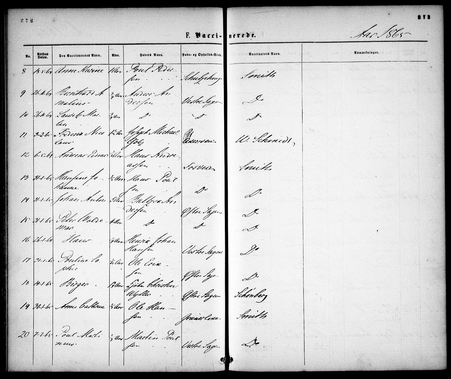 Gamle Aker prestekontor Kirkebøker, AV/SAO-A-10617a/F/L0001: Parish register (official) no. 1, 1861-1865, p. 273