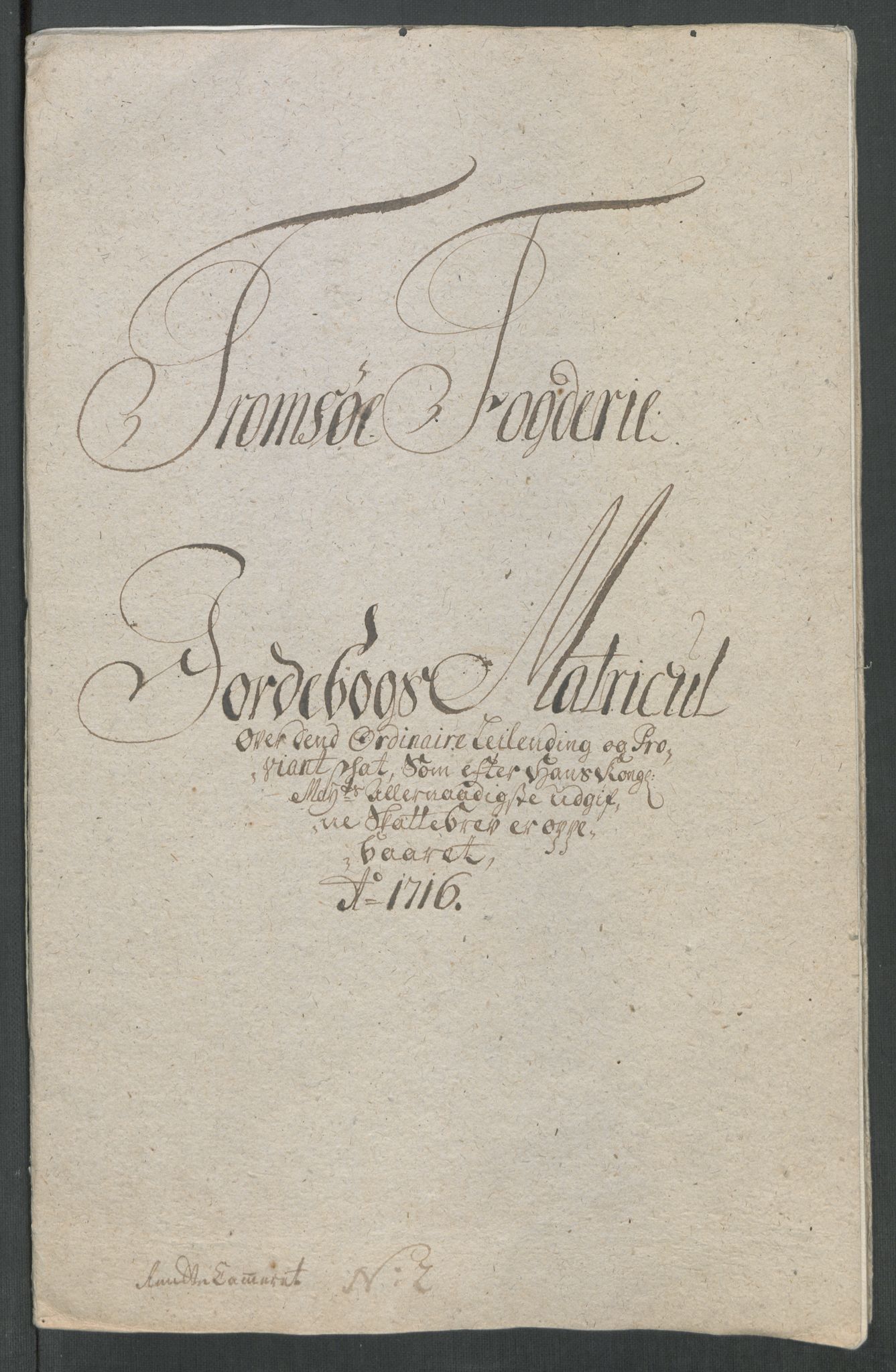 Rentekammeret inntil 1814, Reviderte regnskaper, Fogderegnskap, RA/EA-4092/R68/L4762: Fogderegnskap Senja og Troms, 1716, p. 43