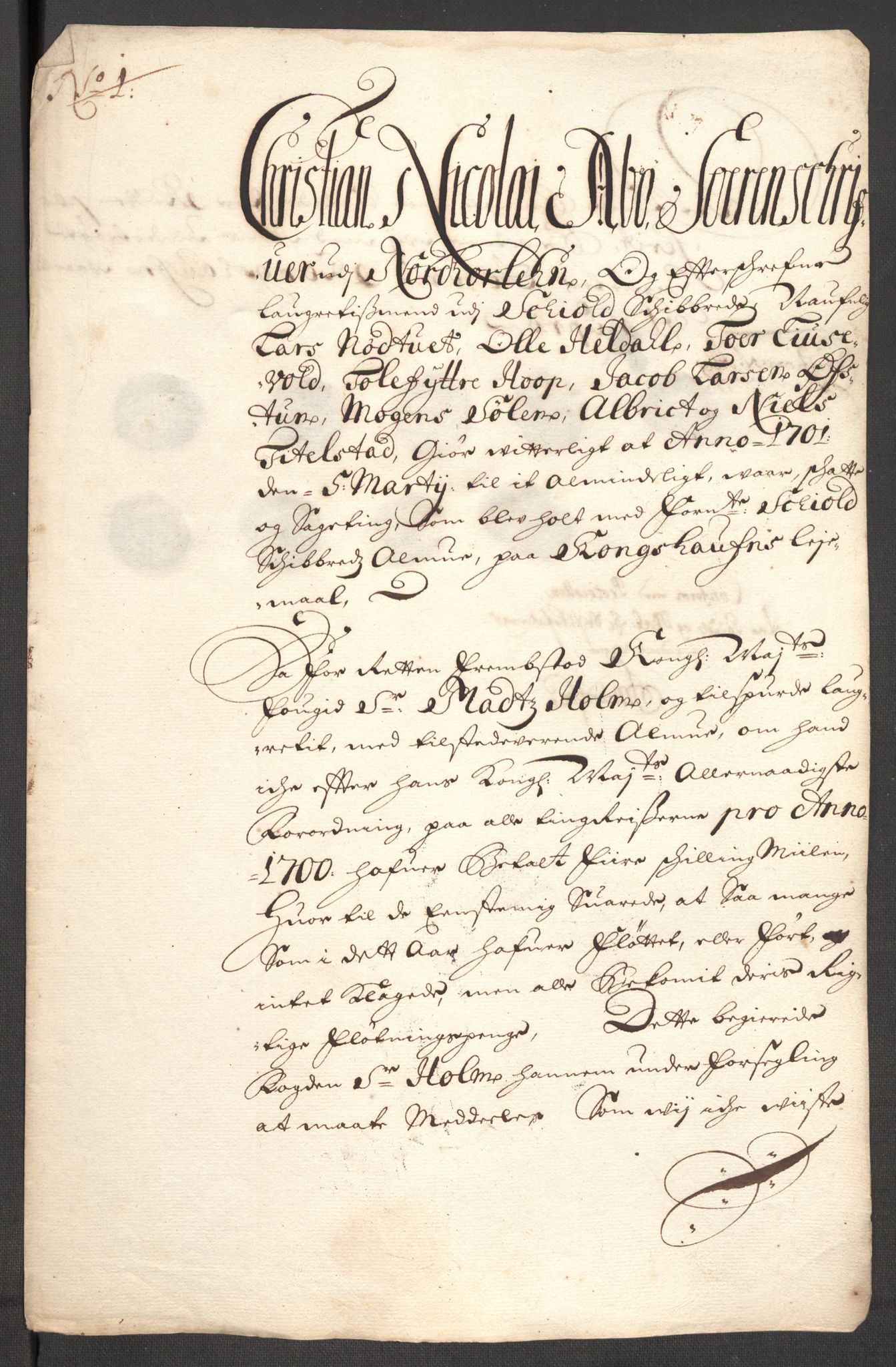 Rentekammeret inntil 1814, Reviderte regnskaper, Fogderegnskap, RA/EA-4092/R51/L3185: Fogderegnskap Nordhordland og Voss, 1700-1701, p. 194