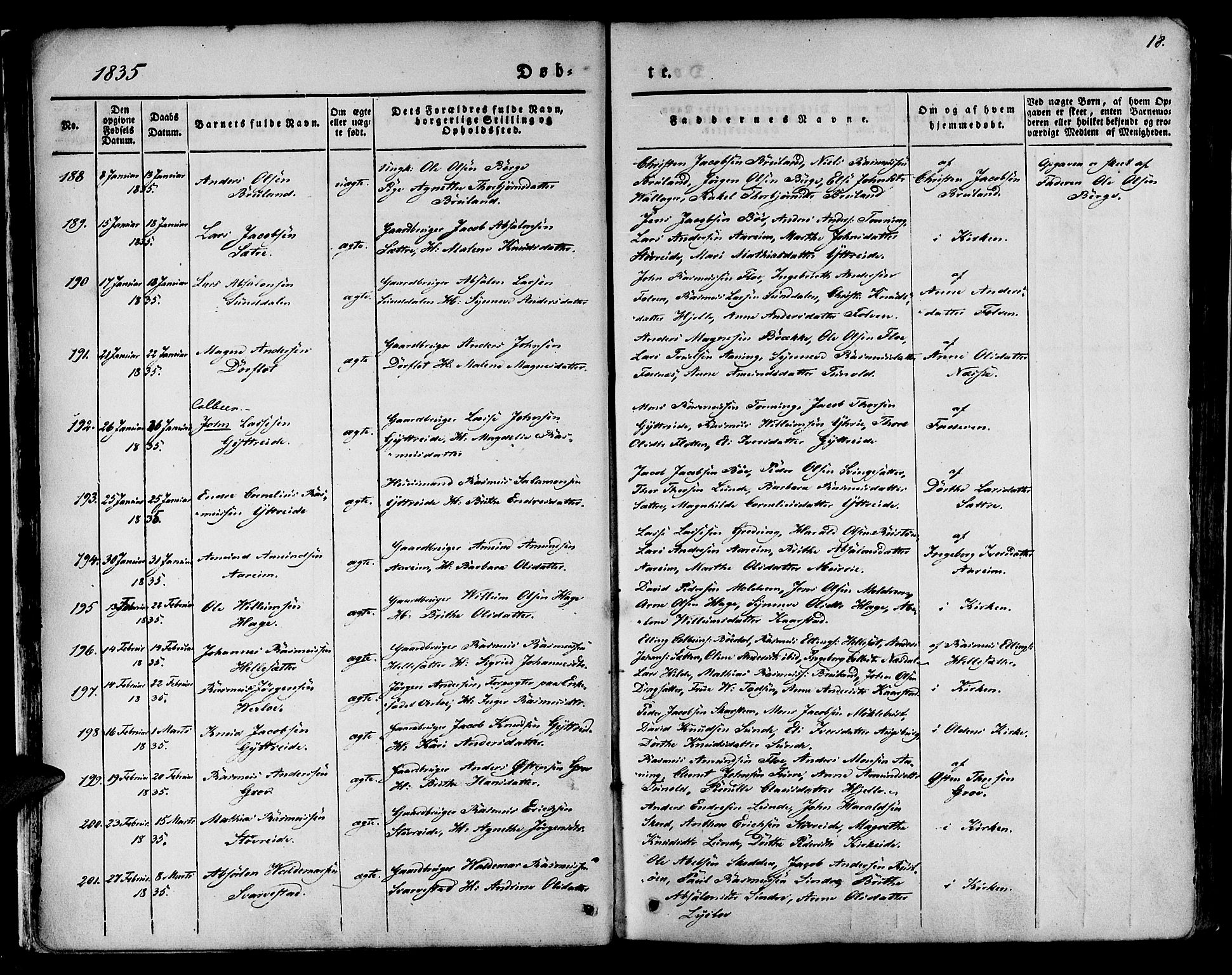 Innvik sokneprestembete, SAB/A-80501: Parish register (official) no. A 4I, 1831-1846, p. 18