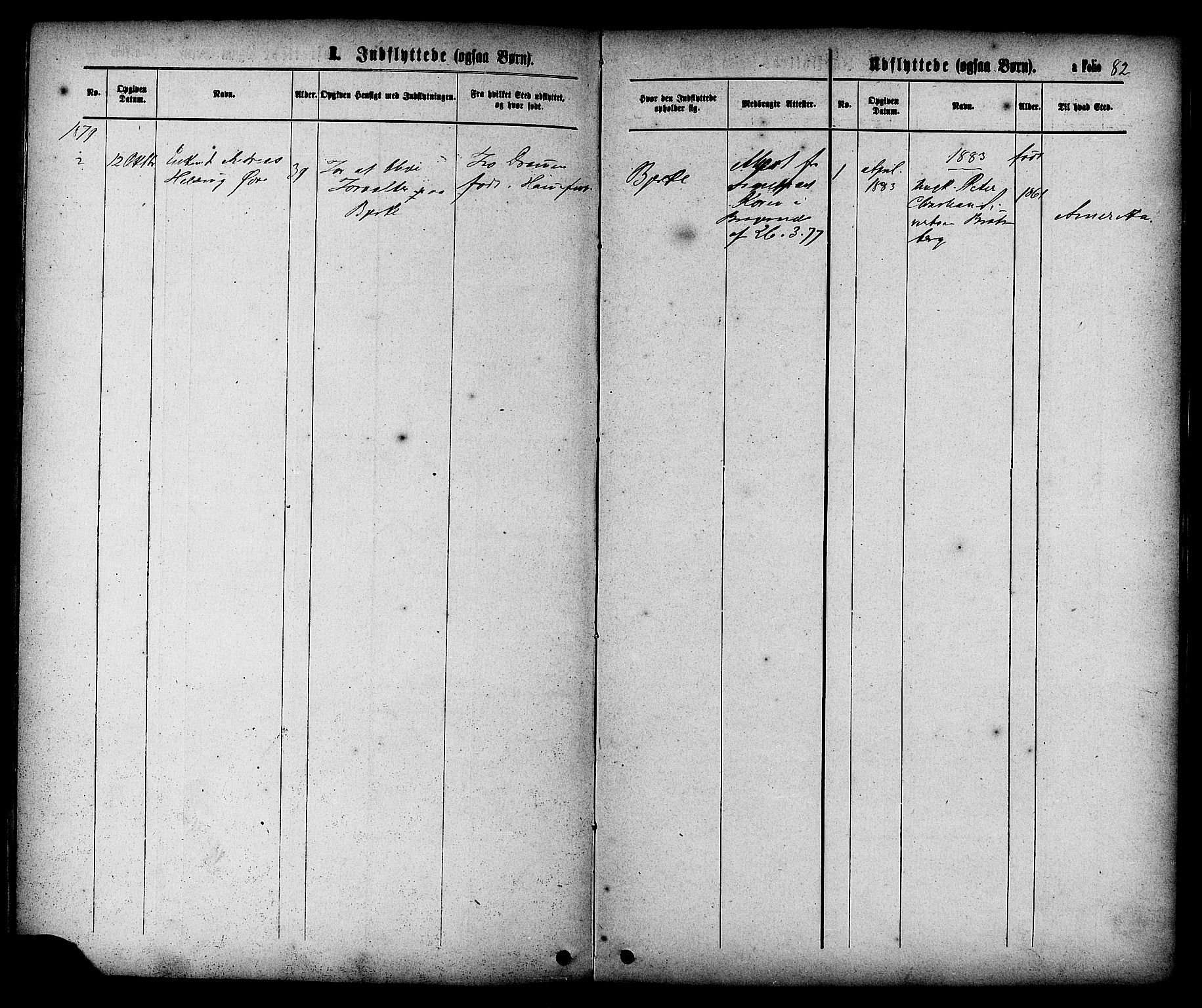 Ministerialprotokoller, klokkerbøker og fødselsregistre - Sør-Trøndelag, SAT/A-1456/608/L0334: Parish register (official) no. 608A03, 1877-1886, p. 82