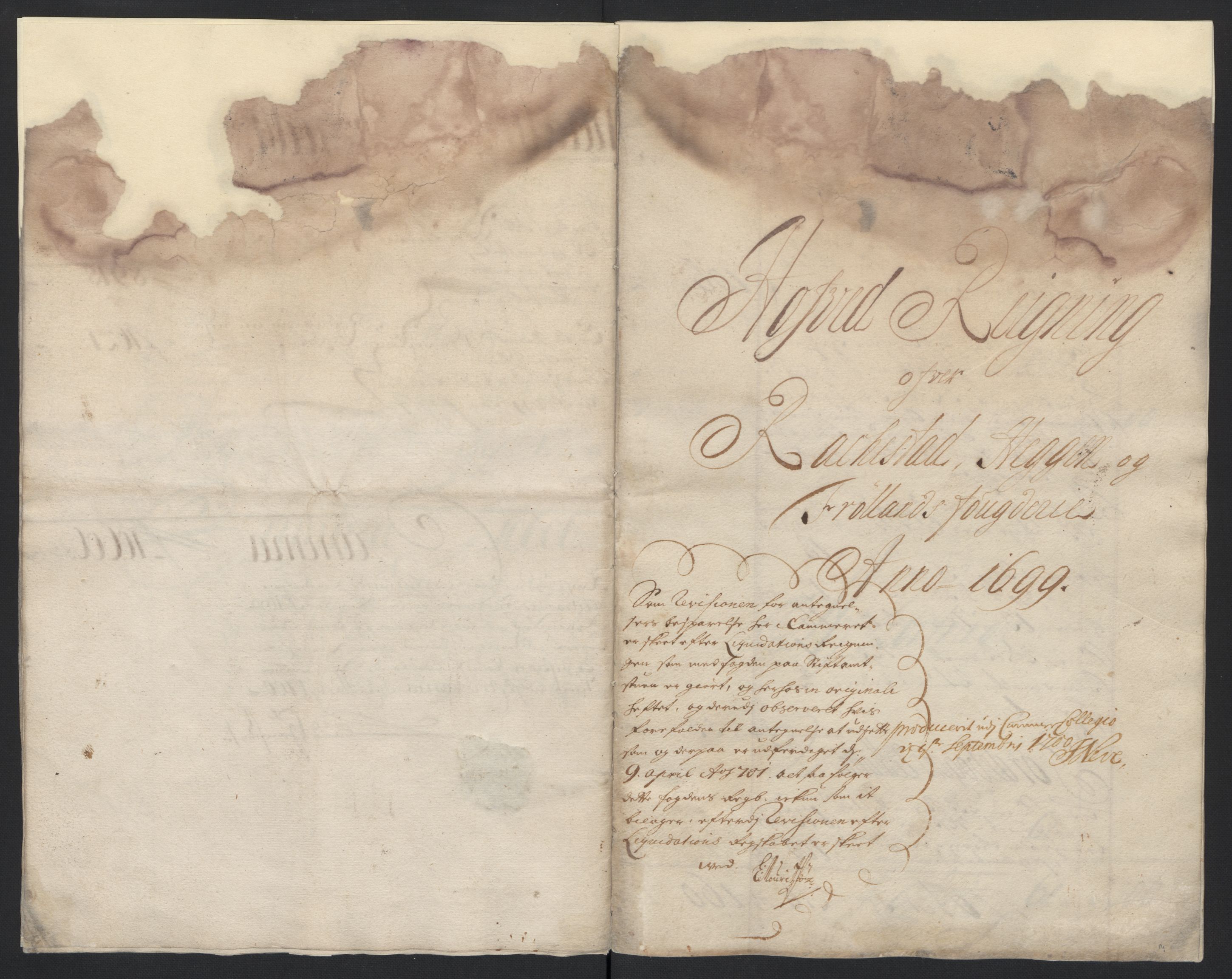 Rentekammeret inntil 1814, Reviderte regnskaper, Fogderegnskap, AV/RA-EA-4092/R07/L0289: Fogderegnskap Rakkestad, Heggen og Frøland, 1699, p. 10