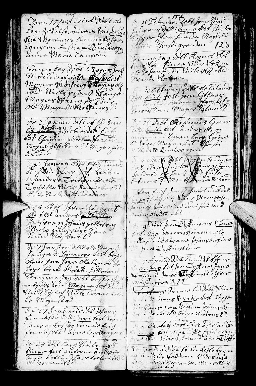Lindås Sokneprestembete, SAB/A-76701/H/Haa: Parish register (official) no. A 1, 1699-1746, p. 126