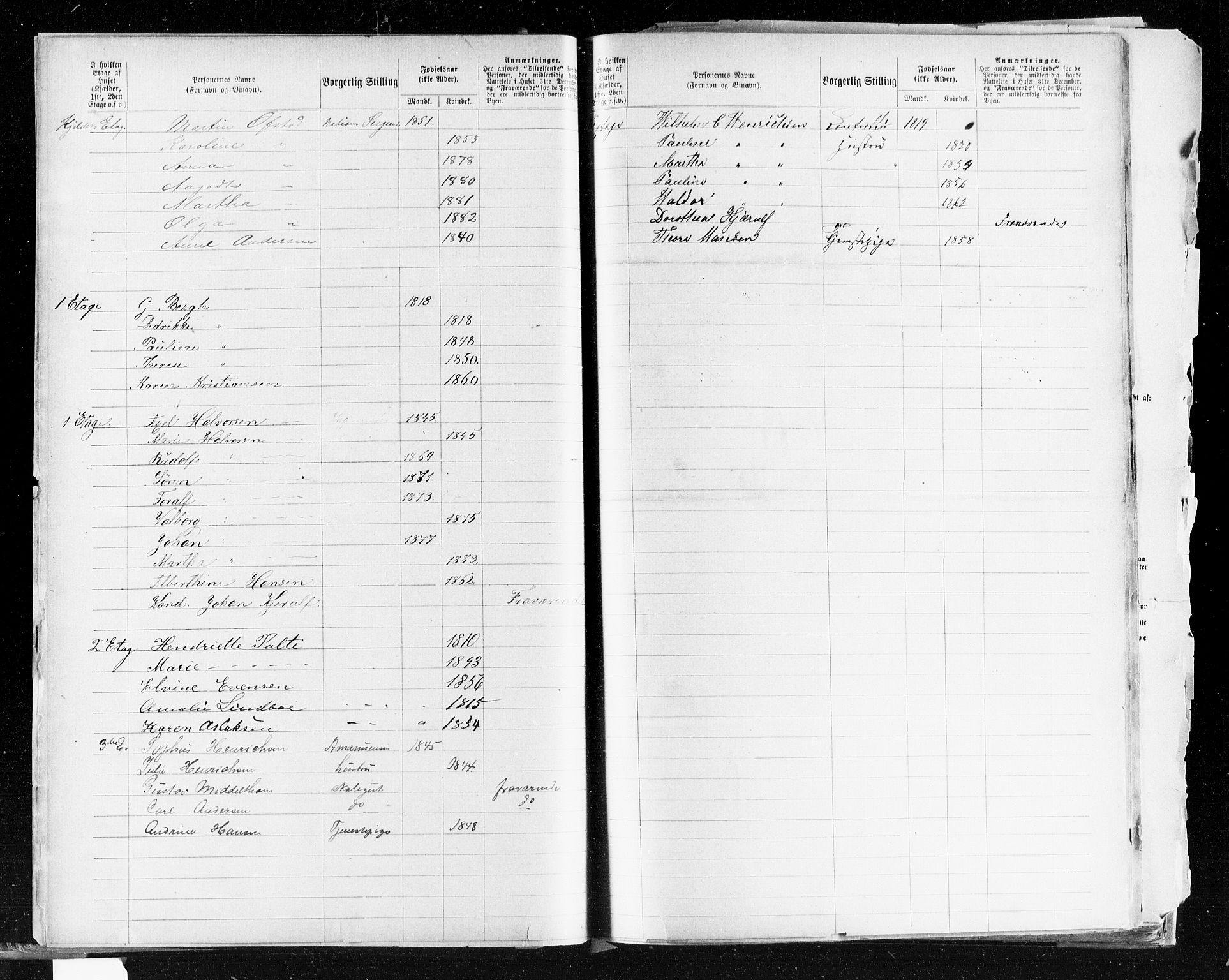 OBA, Municipal Census 1883 for Kristiania, 1883, p. 4268