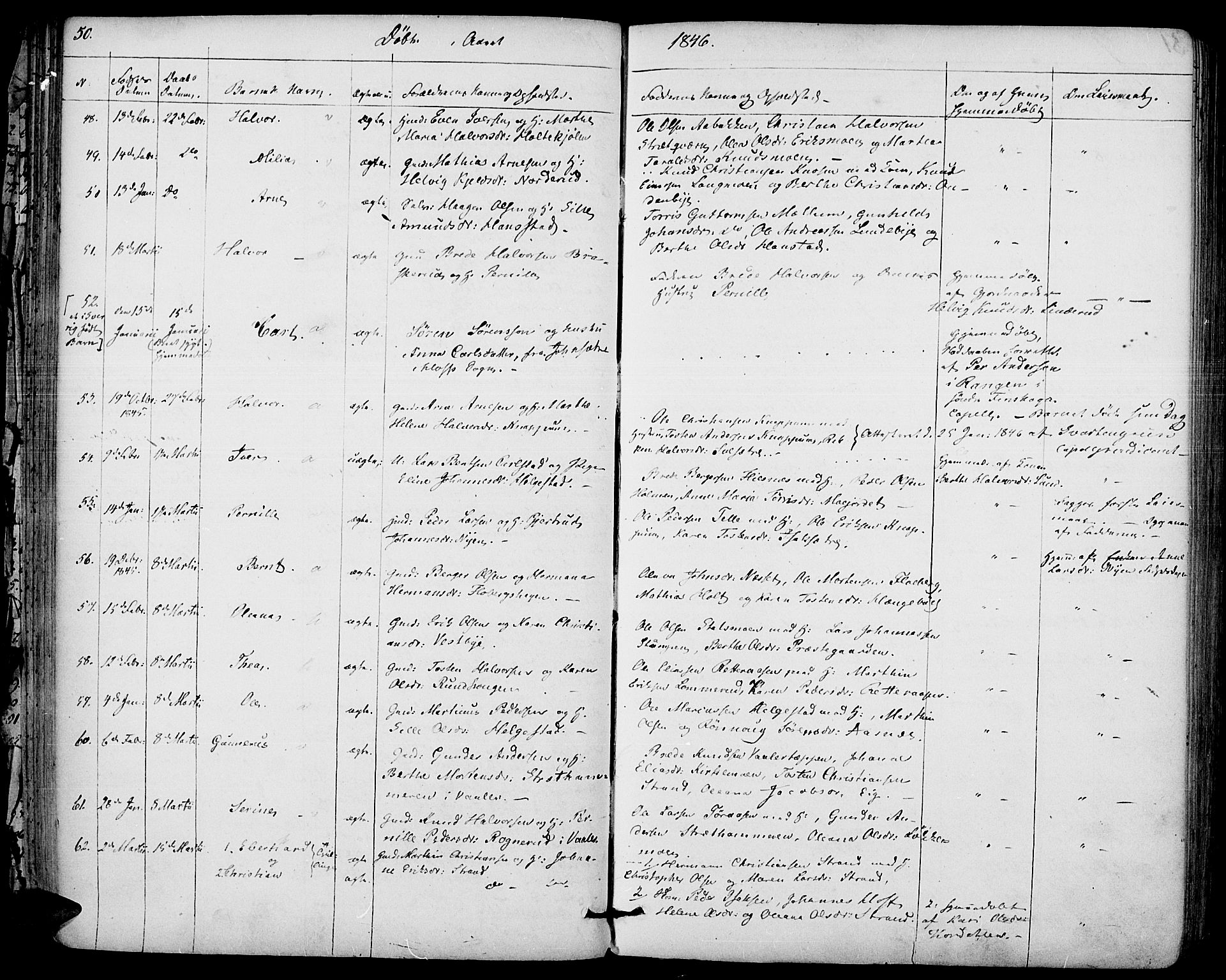 Hof prestekontor, AV/SAH-PREST-038/H/Ha/Haa/L0007: Parish register (official) no. 7, 1841-1848, p. 50