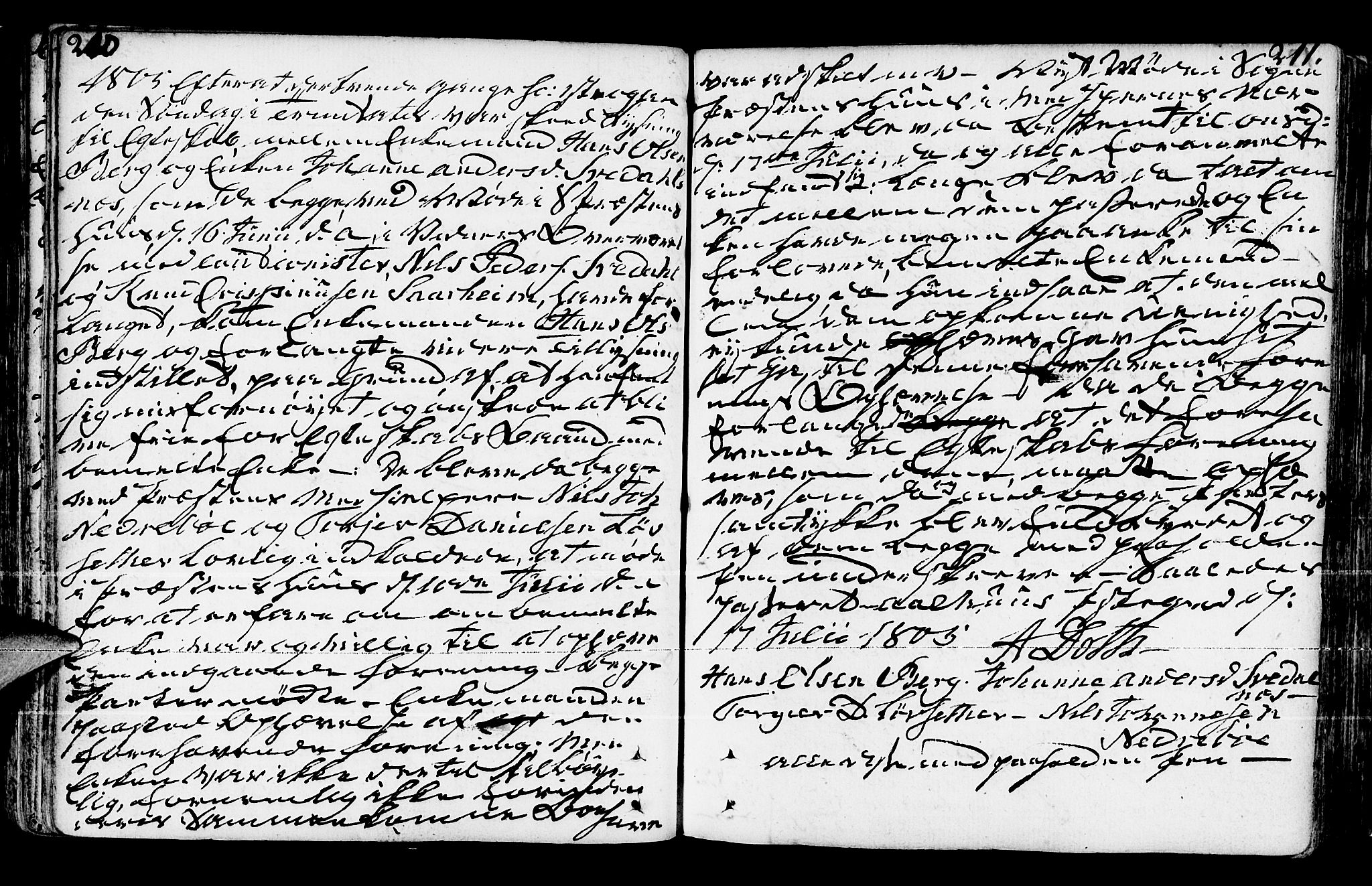 Jølster sokneprestembete, SAB/A-80701/H/Haa/Haaa/L0005: Parish register (official) no. A 5, 1790-1821, p. 210-211