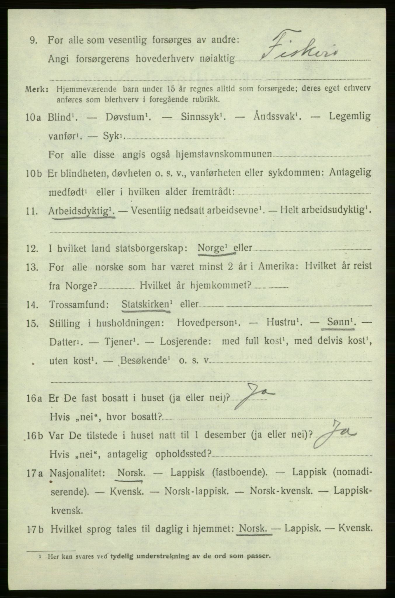 SATØ, 1920 census for Måsøy, 1920, p. 2329